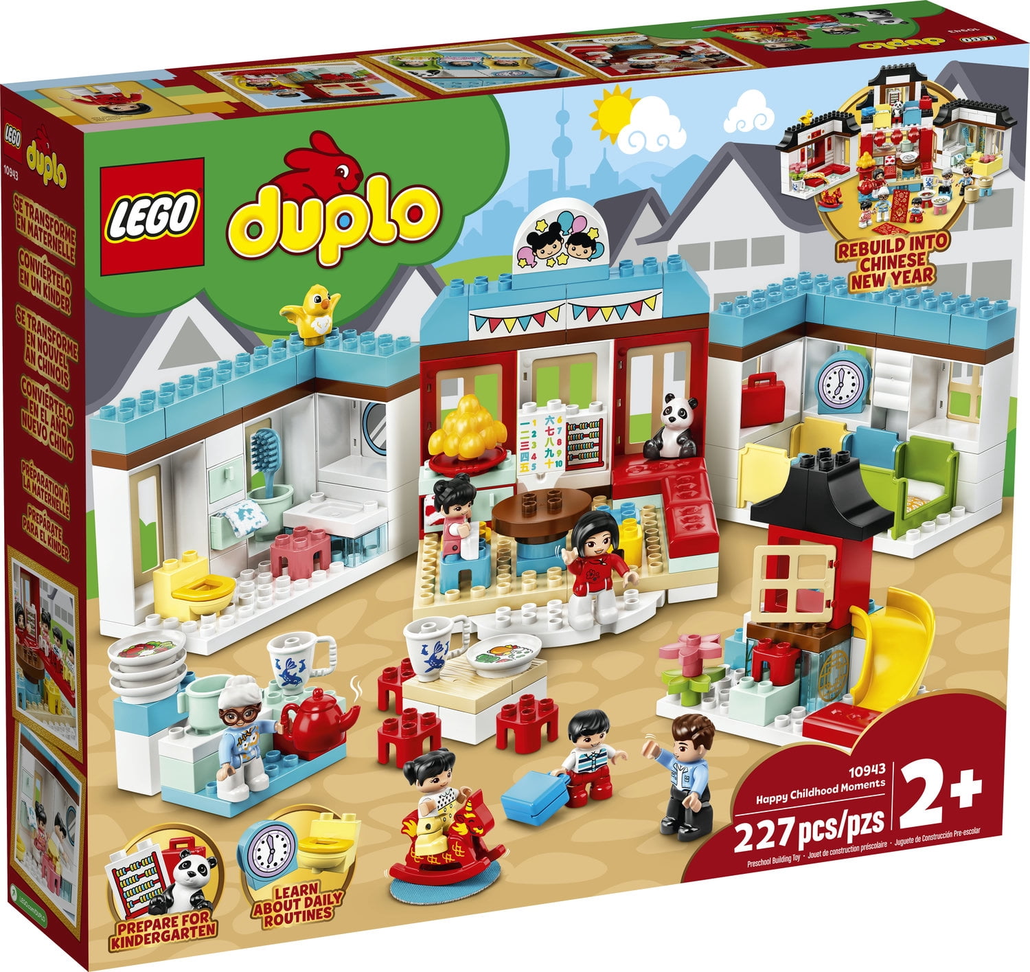 LEGO DUPLO Town Happy Childhood Moments 10943 Family House Toy Playset for Kids (227 Pieces) - Image 5