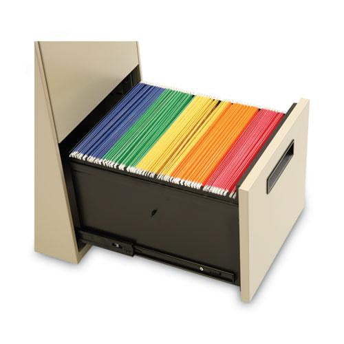 Alera PA54-2820PY Two-Drawer Mobile Pedestal File, 15-7/8w x 19-3/4d x 28-1/4h, Putty - Image 7