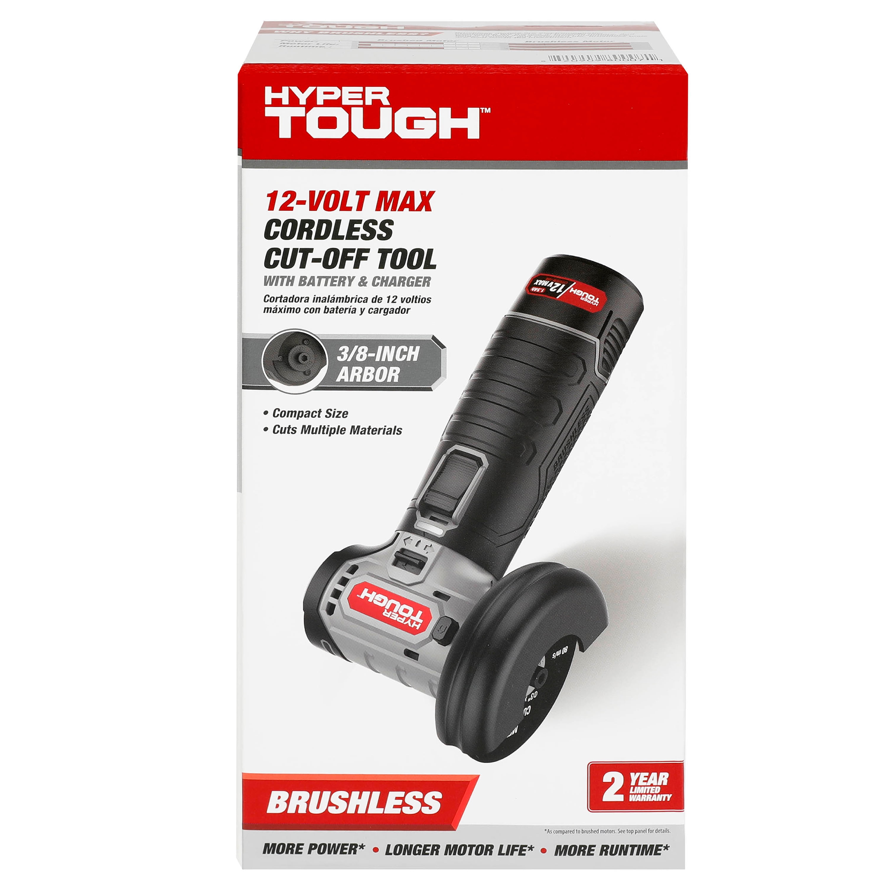 Hyper Tough 12-Volt Cordless Rechargeable Cut off Grinder - Image 7
