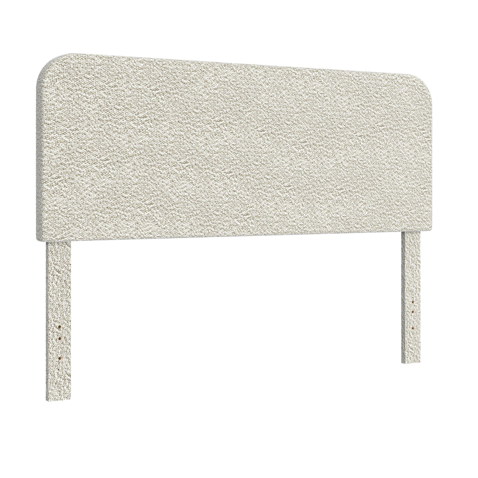 Better Homes & Gardens Juliet Full/Queen Boucle Headboard, Ivory - Image 7