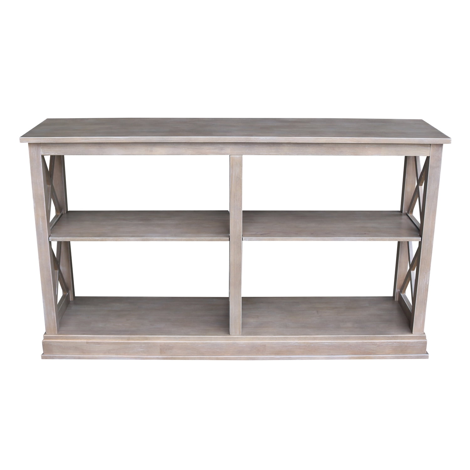 International Concepts Hampton 60" Console Table in Washed Gray Taupe - Image 5
