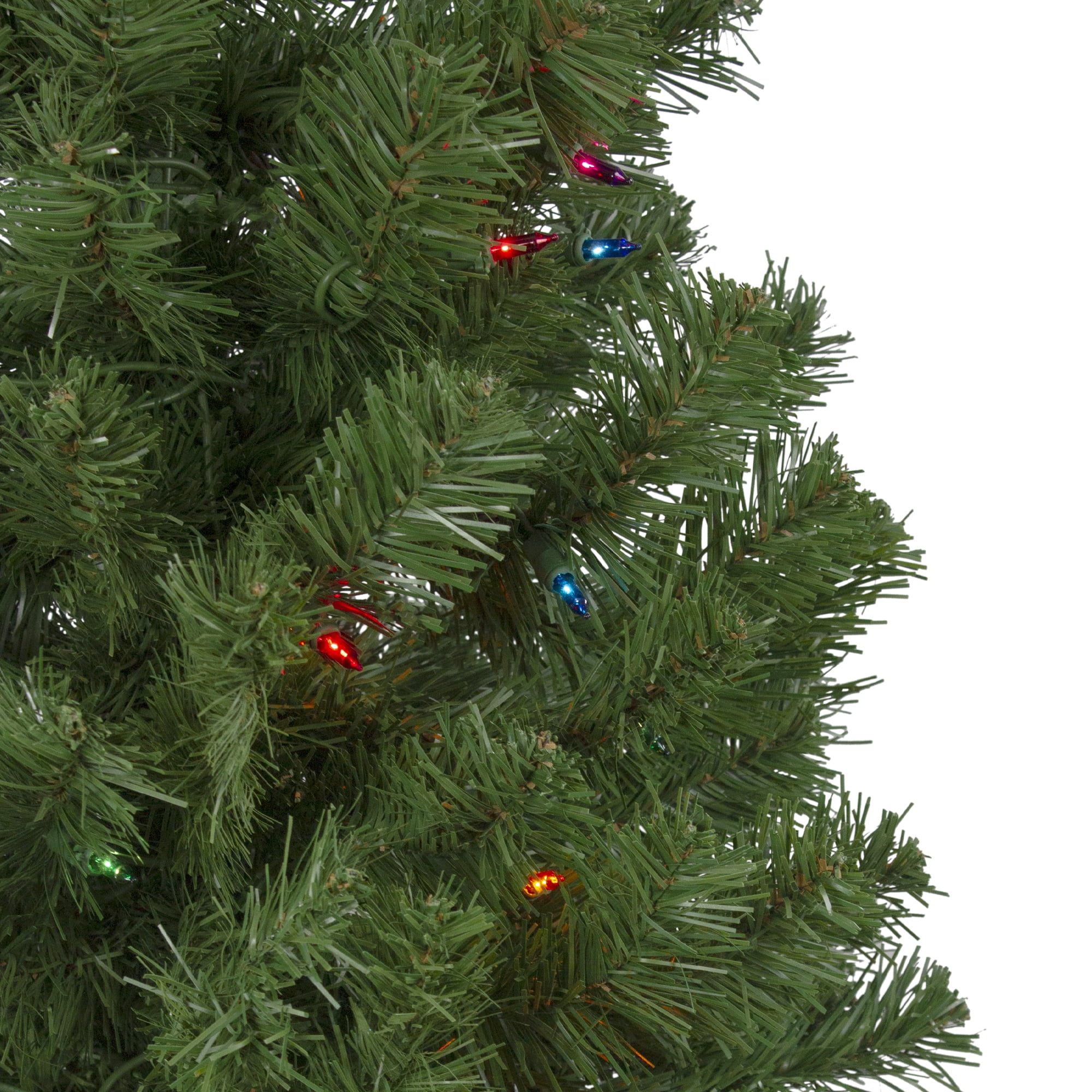 Northlight 6' Pre-Lit Alberta Pine Slim Artificial Christmas Tree - Multi Lights - Image 3