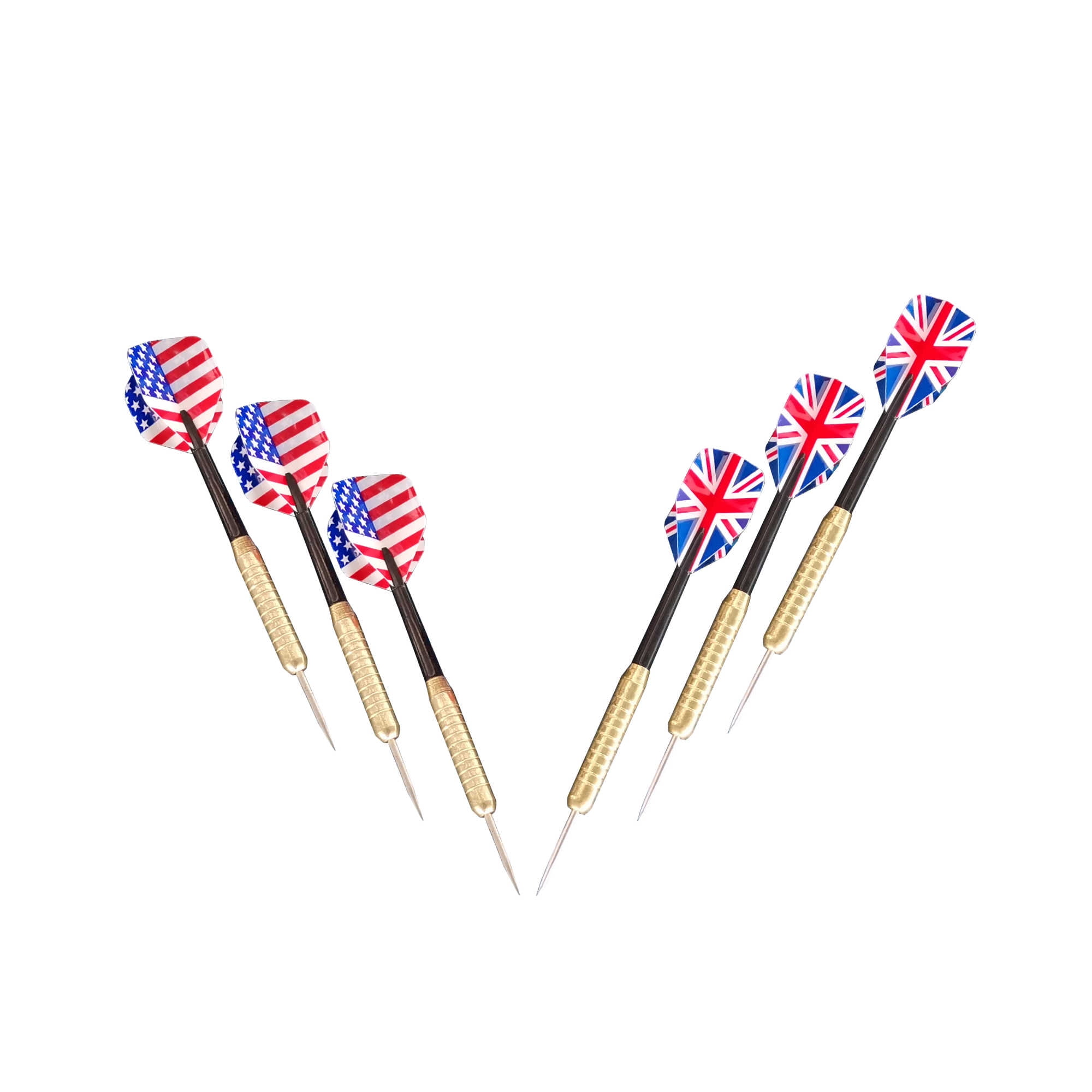 Hathaway Farmington Bristle Dartboard and Cabinet Set - Walnut Finish - Image 5