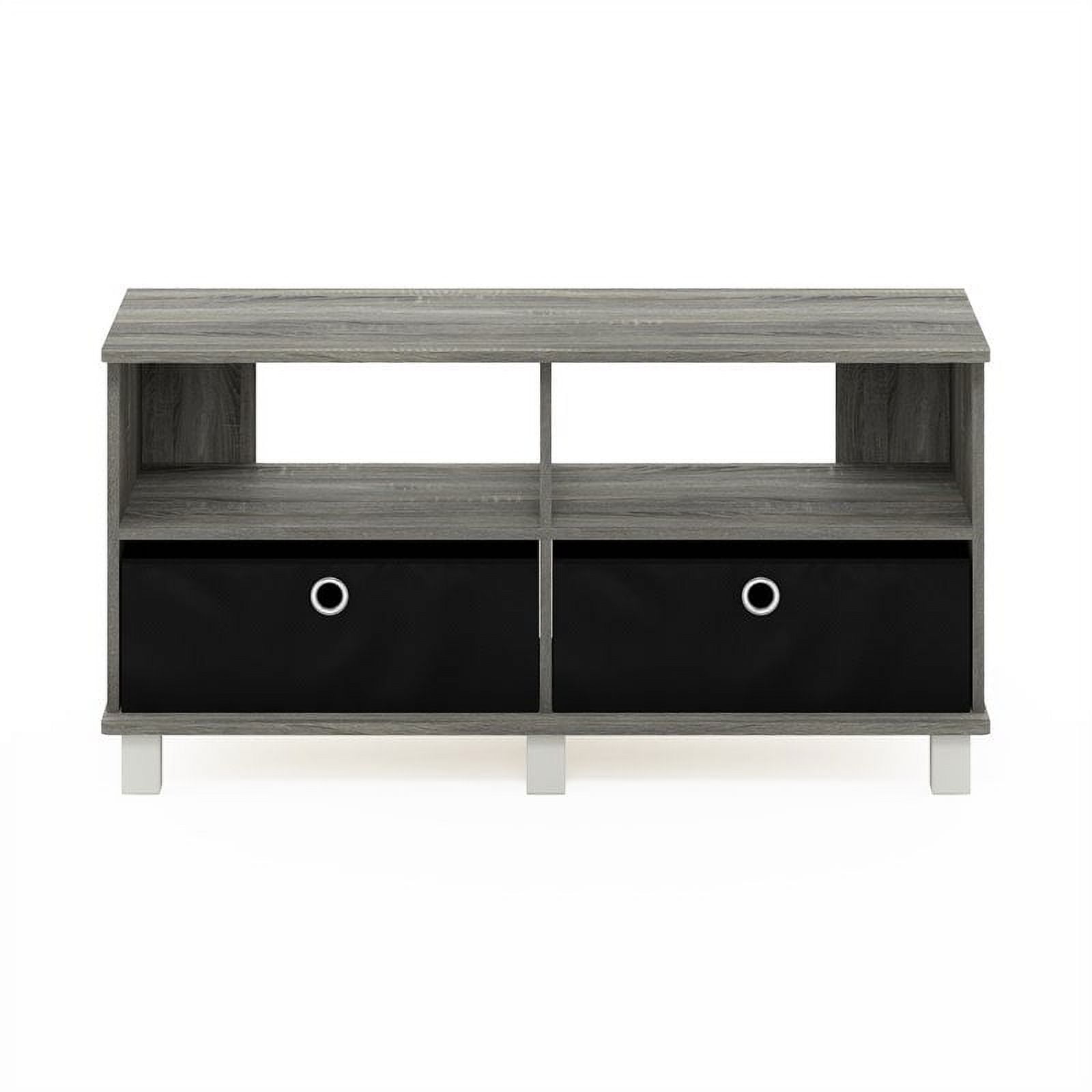 Furinno TV Stand - Gray Oak - Image 4