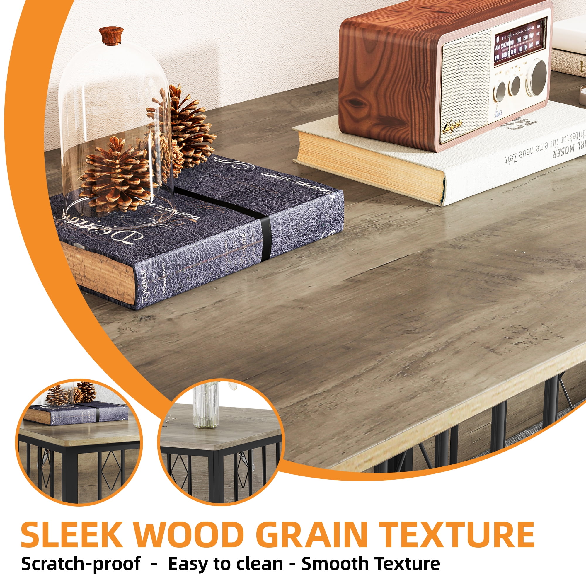 Uforic 71" Large Dog Crate Furniture, Heavy Duty Wooden Double Dog Kennel with with Removable Divider,Dog Cage with 4 Rotatable Bowls&2 Cushions, for Medium Large Dogs,Gray - Image 6