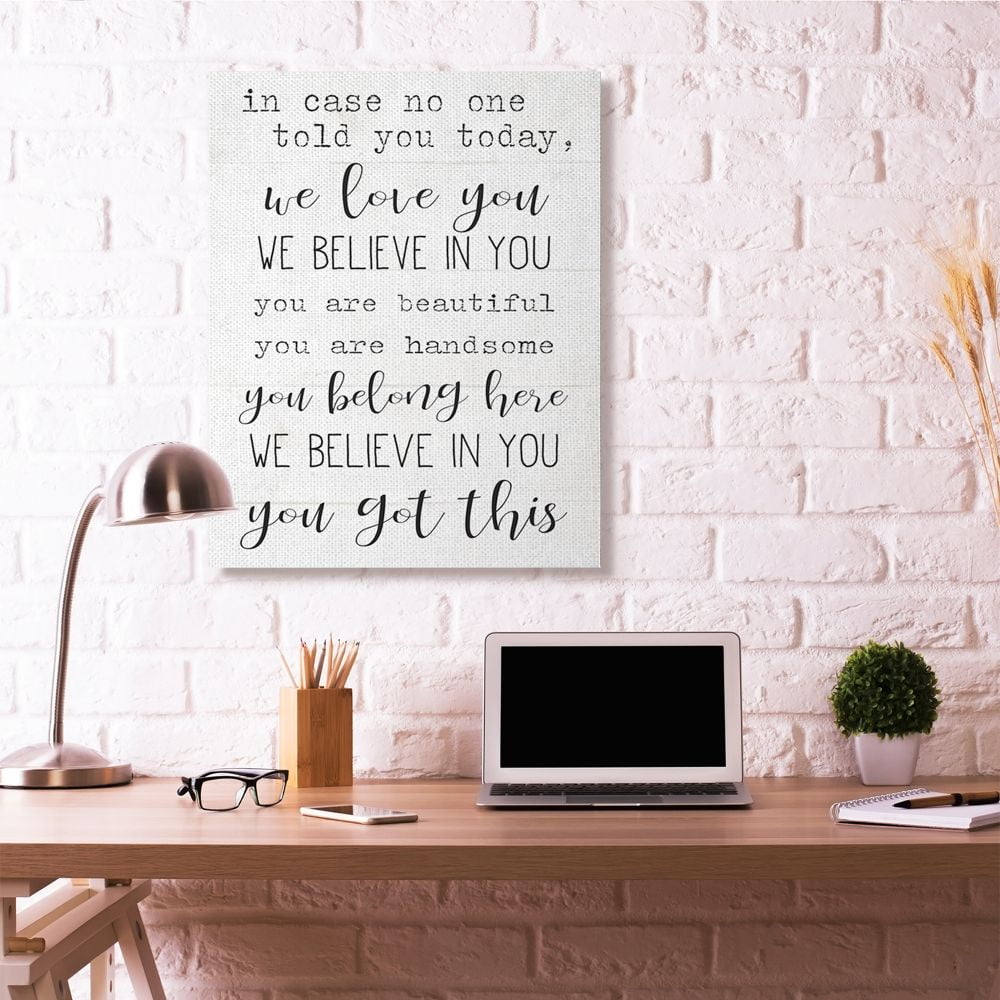 You Got This Inspirational Family Home Word Design Super Oversized Stretched Canvas Wall Art by Daphne Polselli - Image 5
