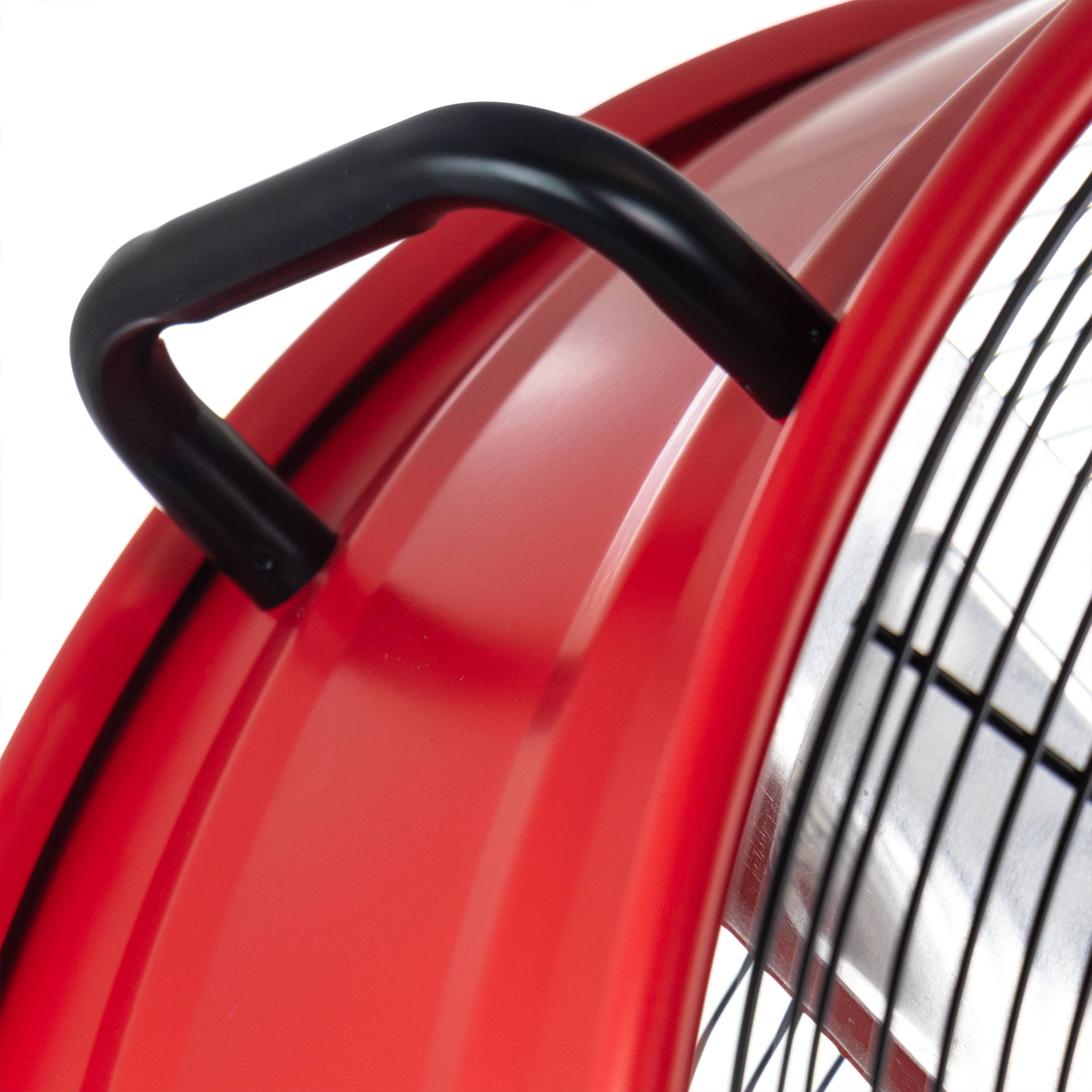 VieAir 24 Inch Commercial Floor Drum Fan in Red - Image 8