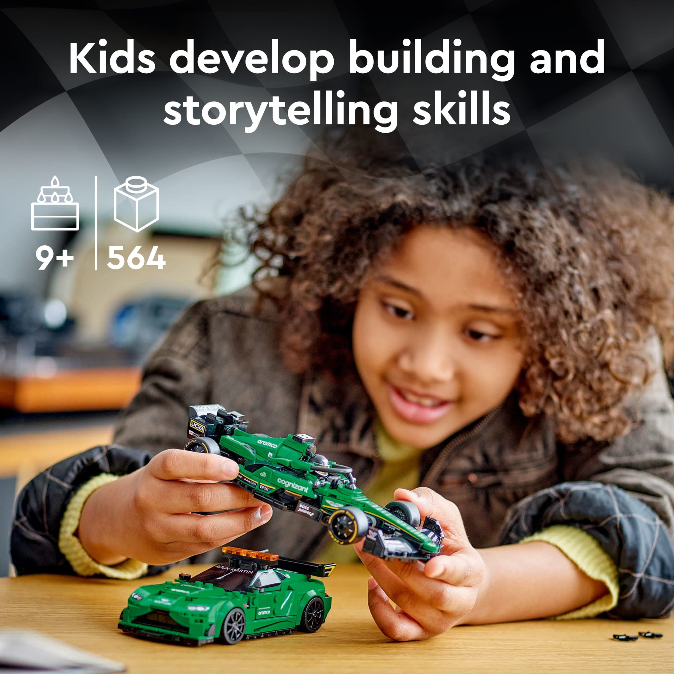 LEGO Speed Champions Aston Martin Safety Car & AMR23 Building Toys - Race Car Toy for Kids, Boys & Girls, Ages 9+ - Gift for Christmas - W/ 2 Minifigures - 76925 - Image 3