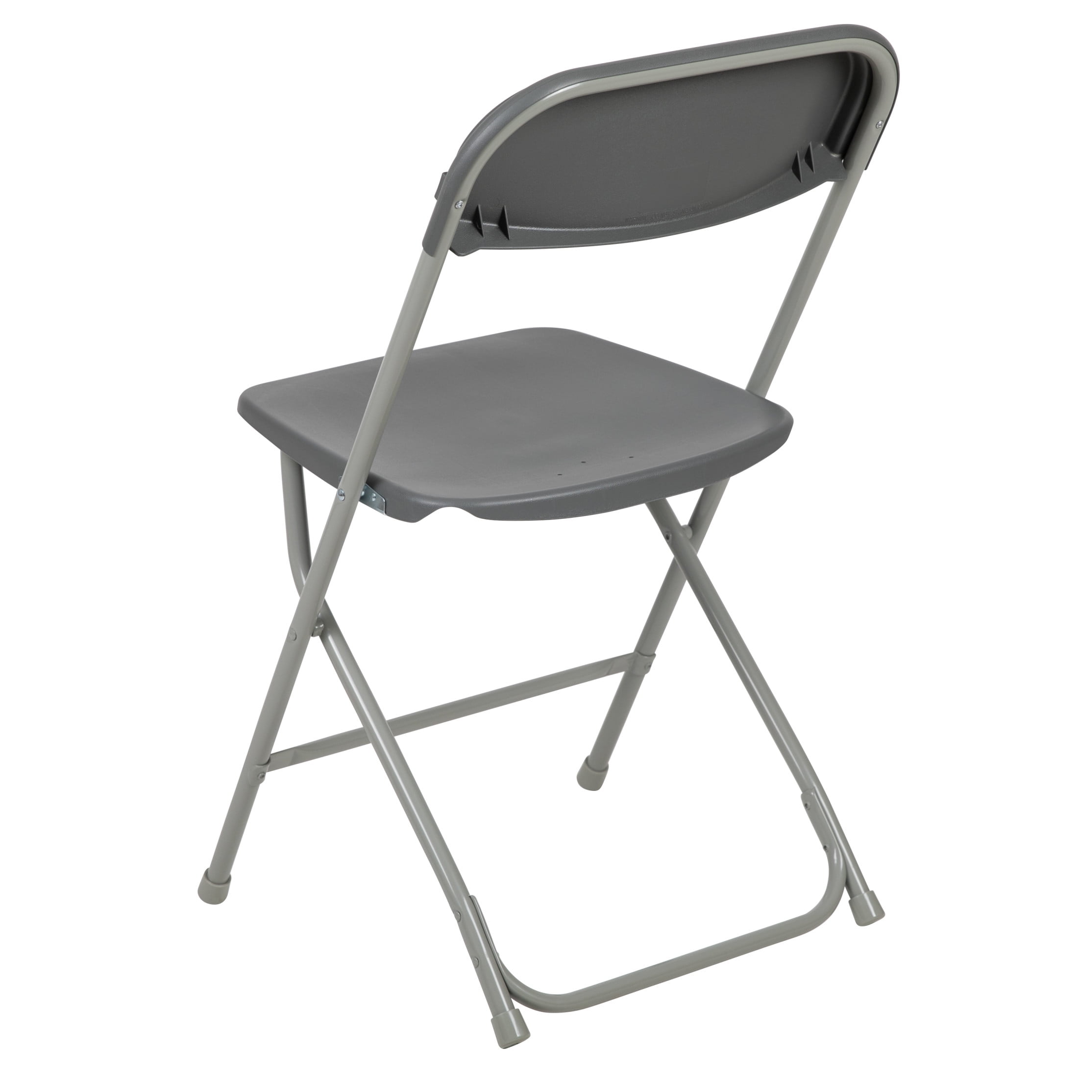 Flash Furniture Hercules Series Plastic Folding Event Chairs for Adults, Set of 10, Gray - Image 5
