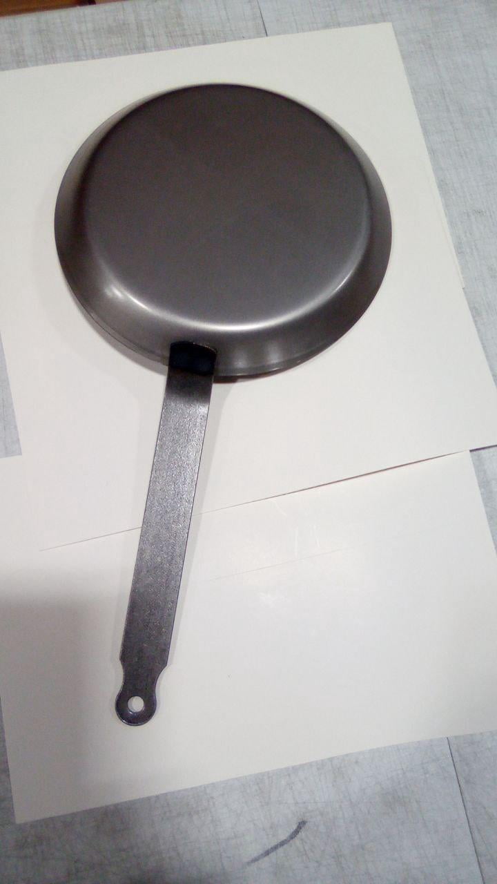 Paderno World Cuisine Crepe Pan, Blue Carbon Steel, DIA 9 1/2" x H 5/8", Hndl 8" - Image 8