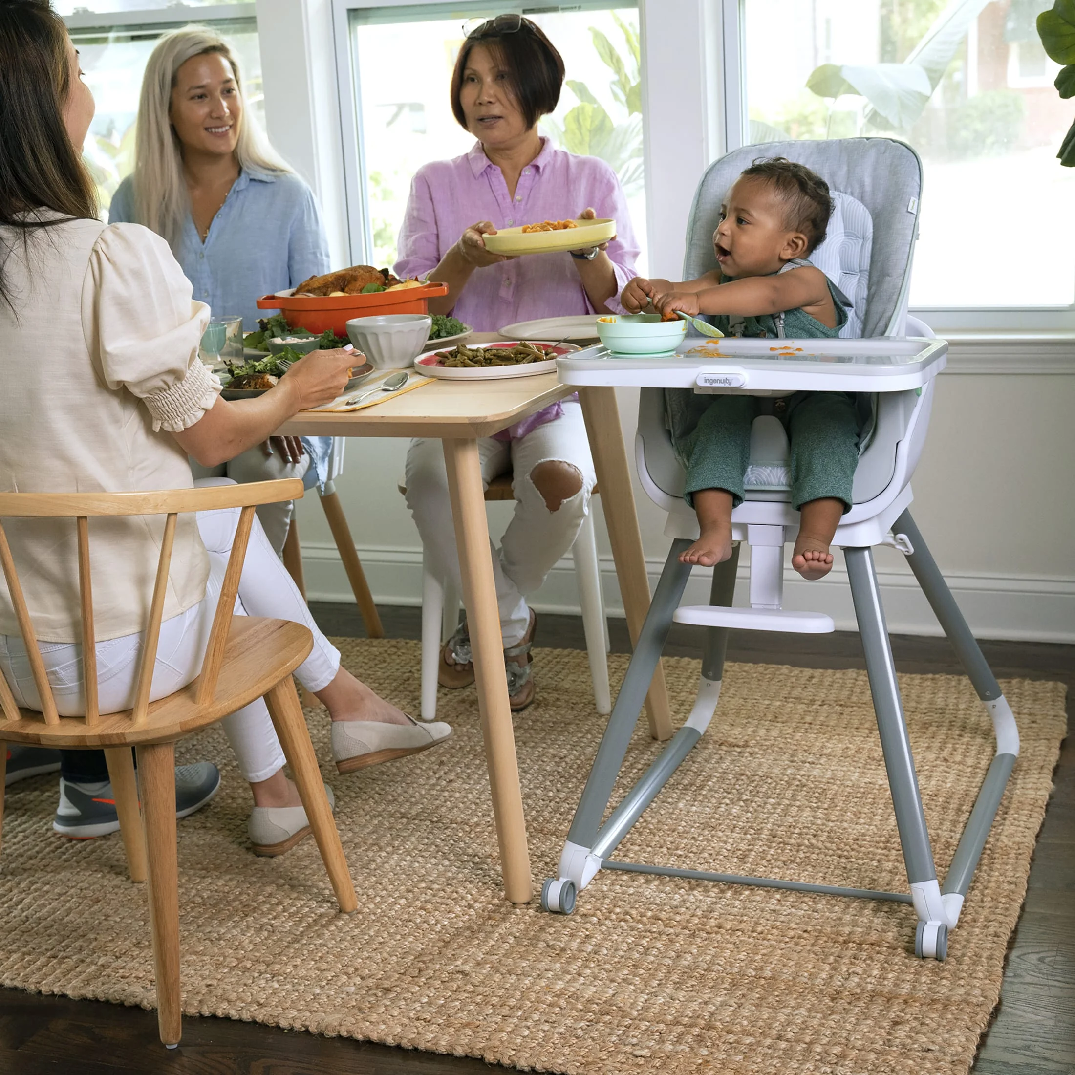 Ingenuity Beanstalk Baby to Big Kid 6-in-1 High Chair, Booster Seat and More, Newborn to 5 Yrs - Ray - Image 14