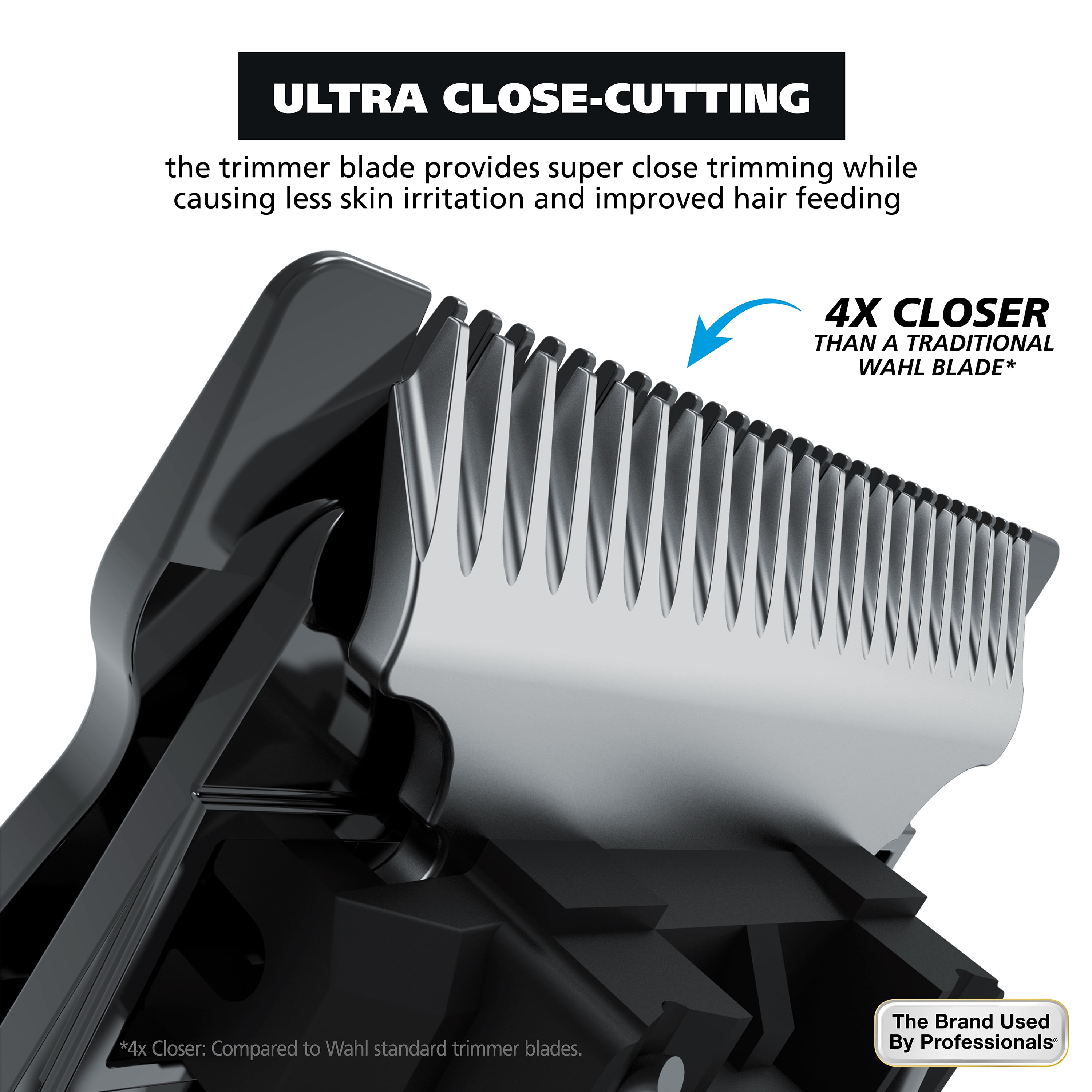 Wahl Diamond Edge Lithium-Ion Rechargeable, Men's Hair Trimmer , 9886-600 Black/Blue - Image 5