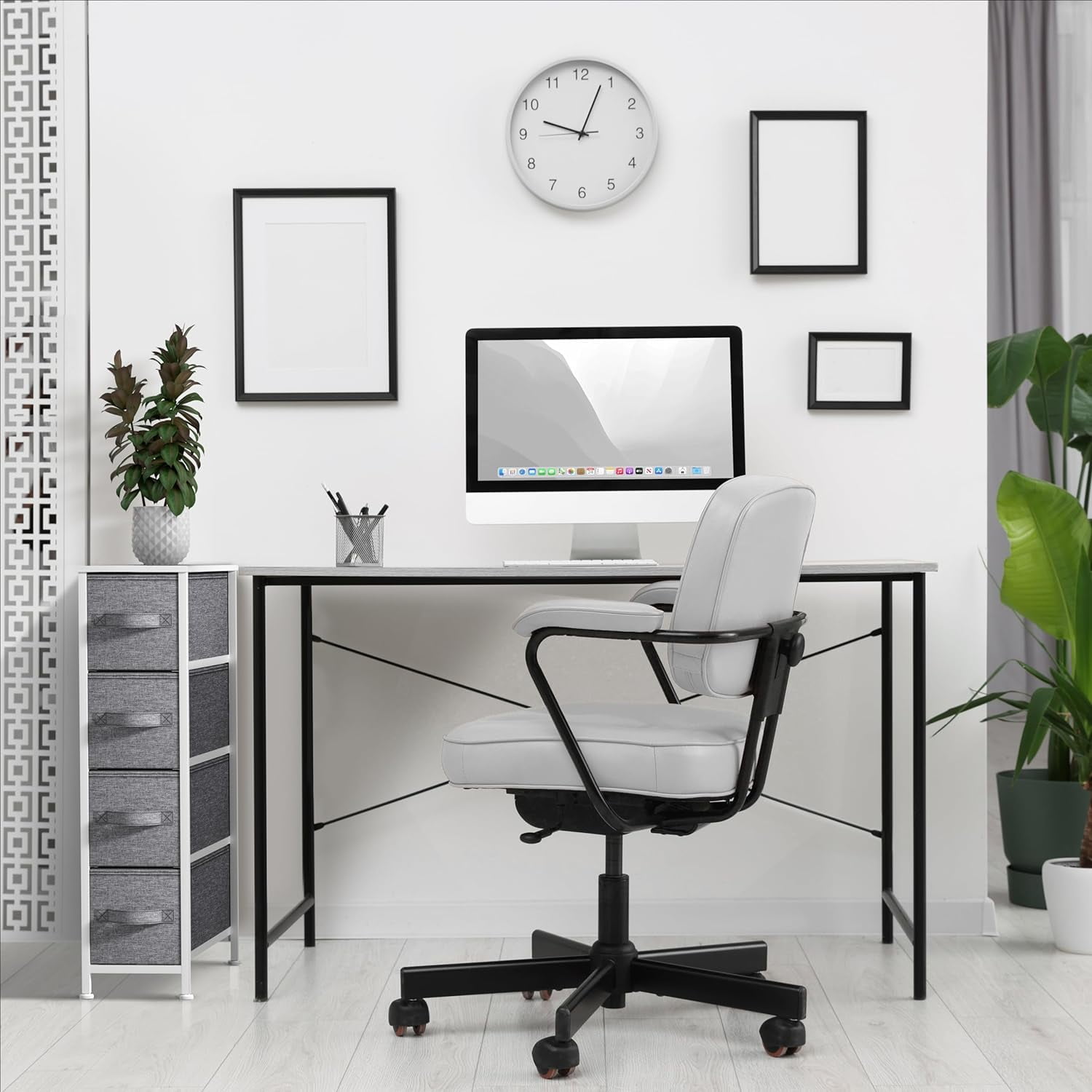 Sorbus Narrow 4-Drawer Dresser: Compact Storage for Children and Adults in Bedrooms, Bathrooms, and Laundry (White) - Image 2