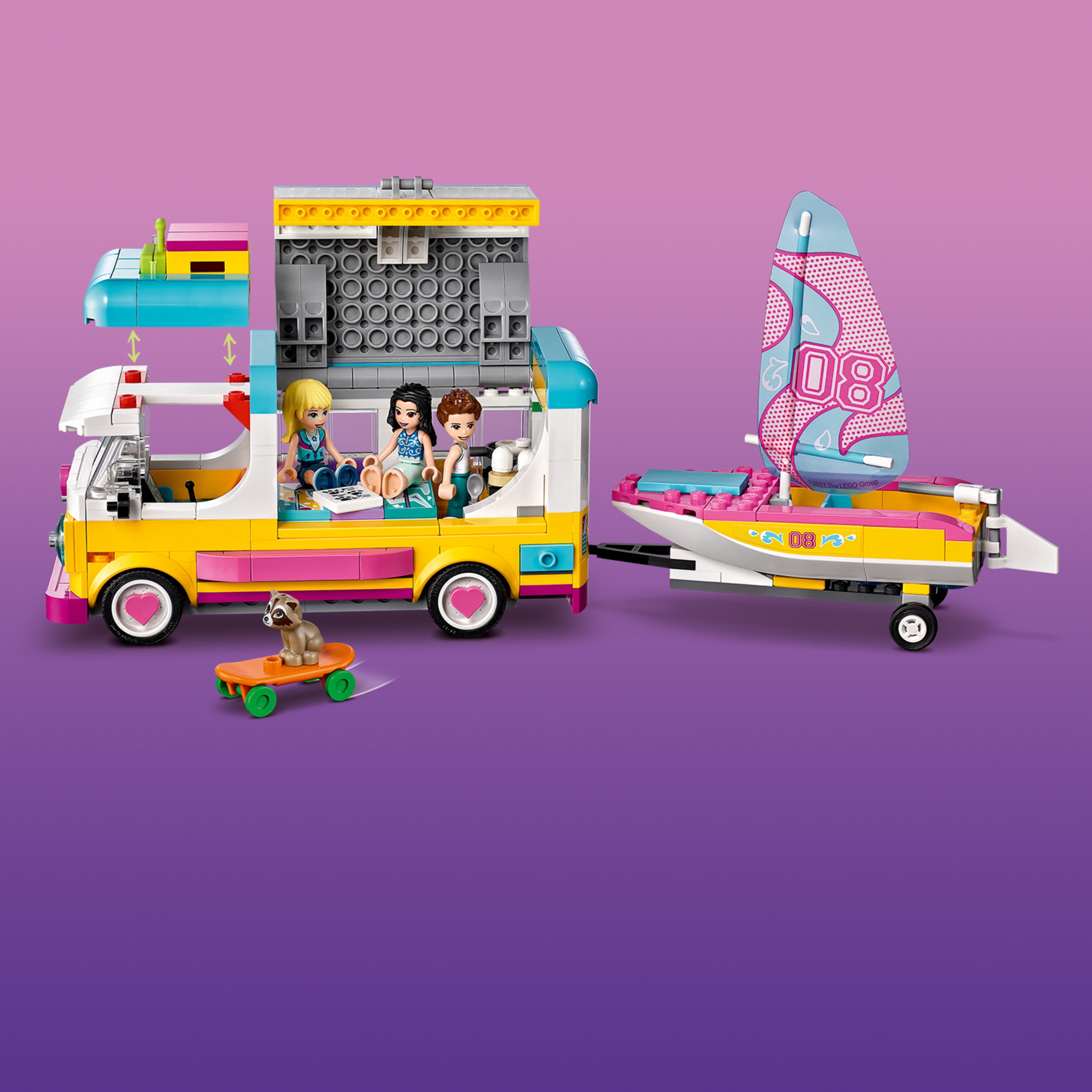 LEGO Friends Forest Camper Van and Sailboat 41681 - Image 5