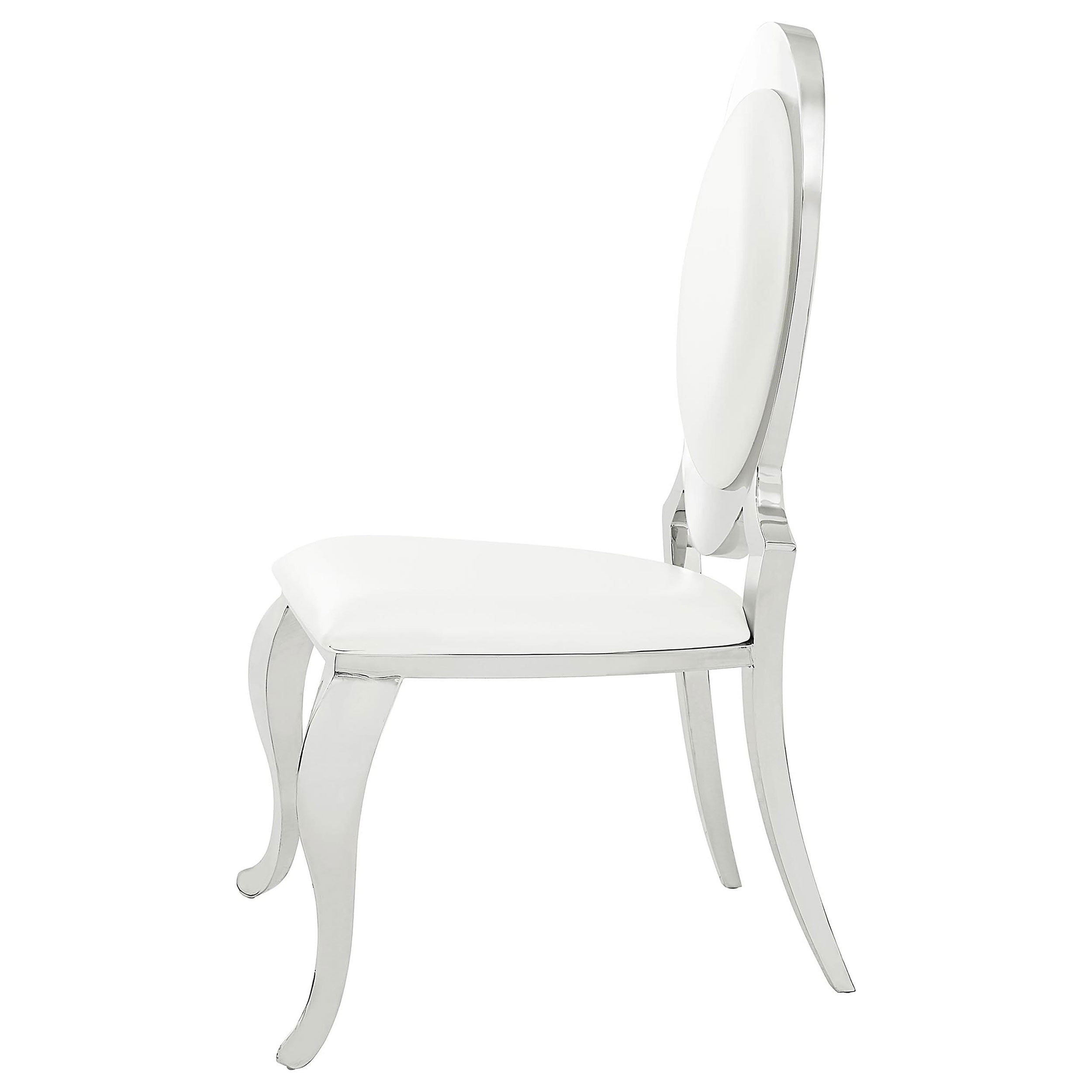 Anchorage Upholstered Dining Chair Cream White (Set of 2) - Image 2