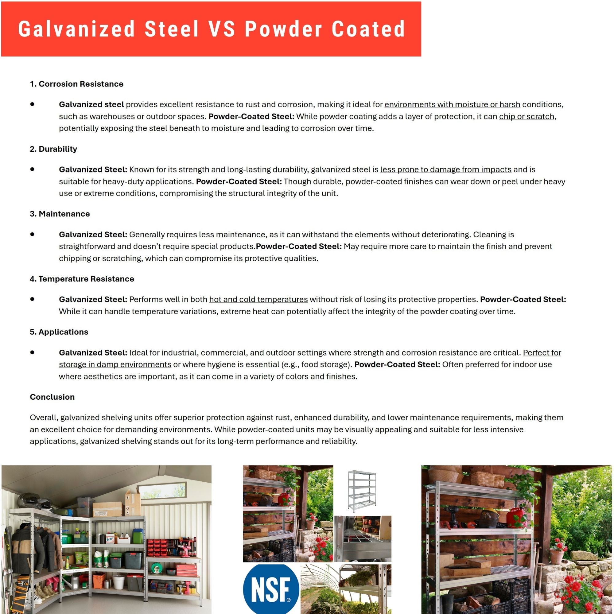 Ar Shelving Customizable Storage Collection 71"x59"x18" 4-Tier Metal Shelf 2000 lb Galvanized Finish - Image 13