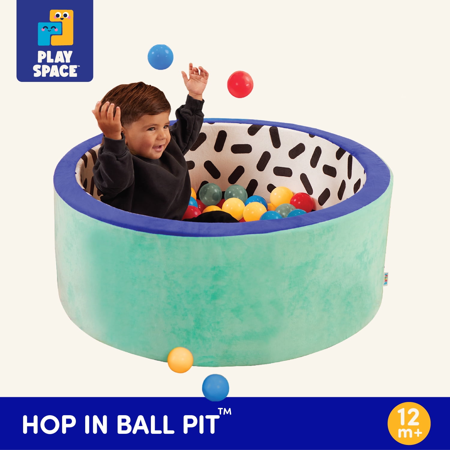 Battat Hop in Foam Ball Pit with 65+ Balls and Washable Cover, Toddler and Indoor Preschool Toys - Image 8
