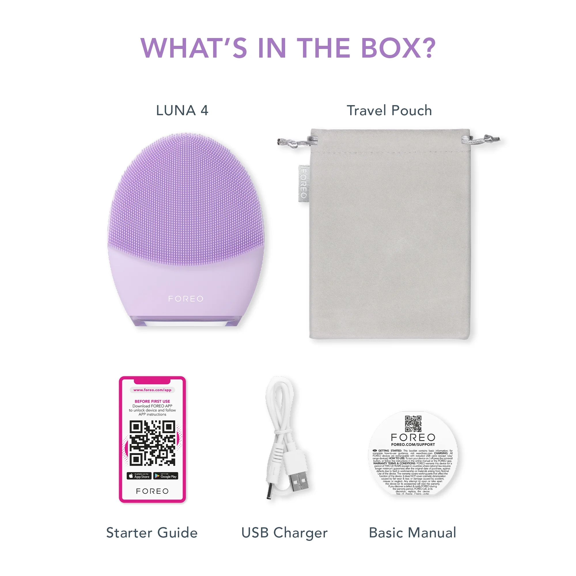 FOREO LUNA 4 2-in-1 Smart Facial Cleansing & Firming Massage Device for Sensitive Skin - Image 2
