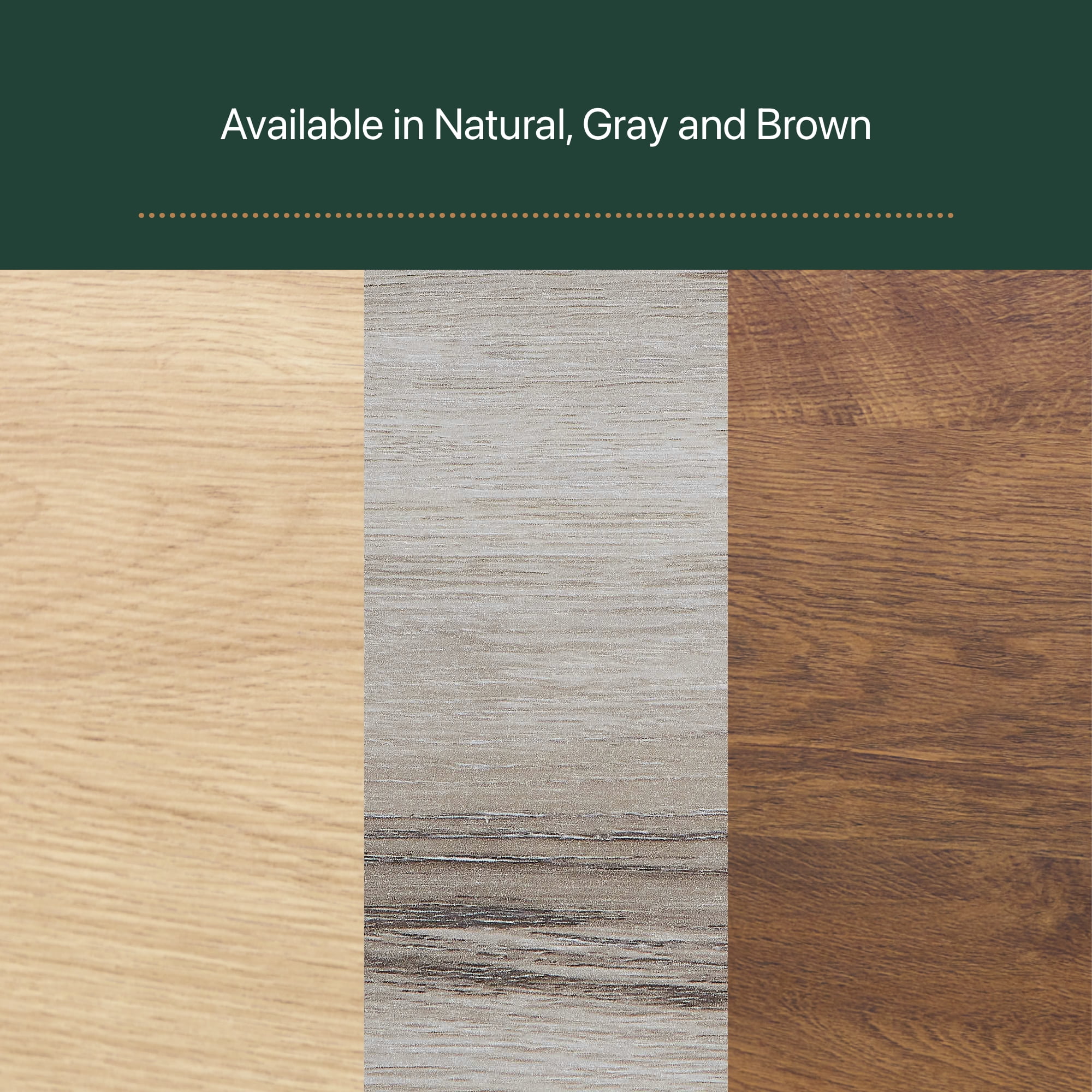 Rest Haven Ashland Metal and Wood Platform Bed, Full, Natural - Image 7