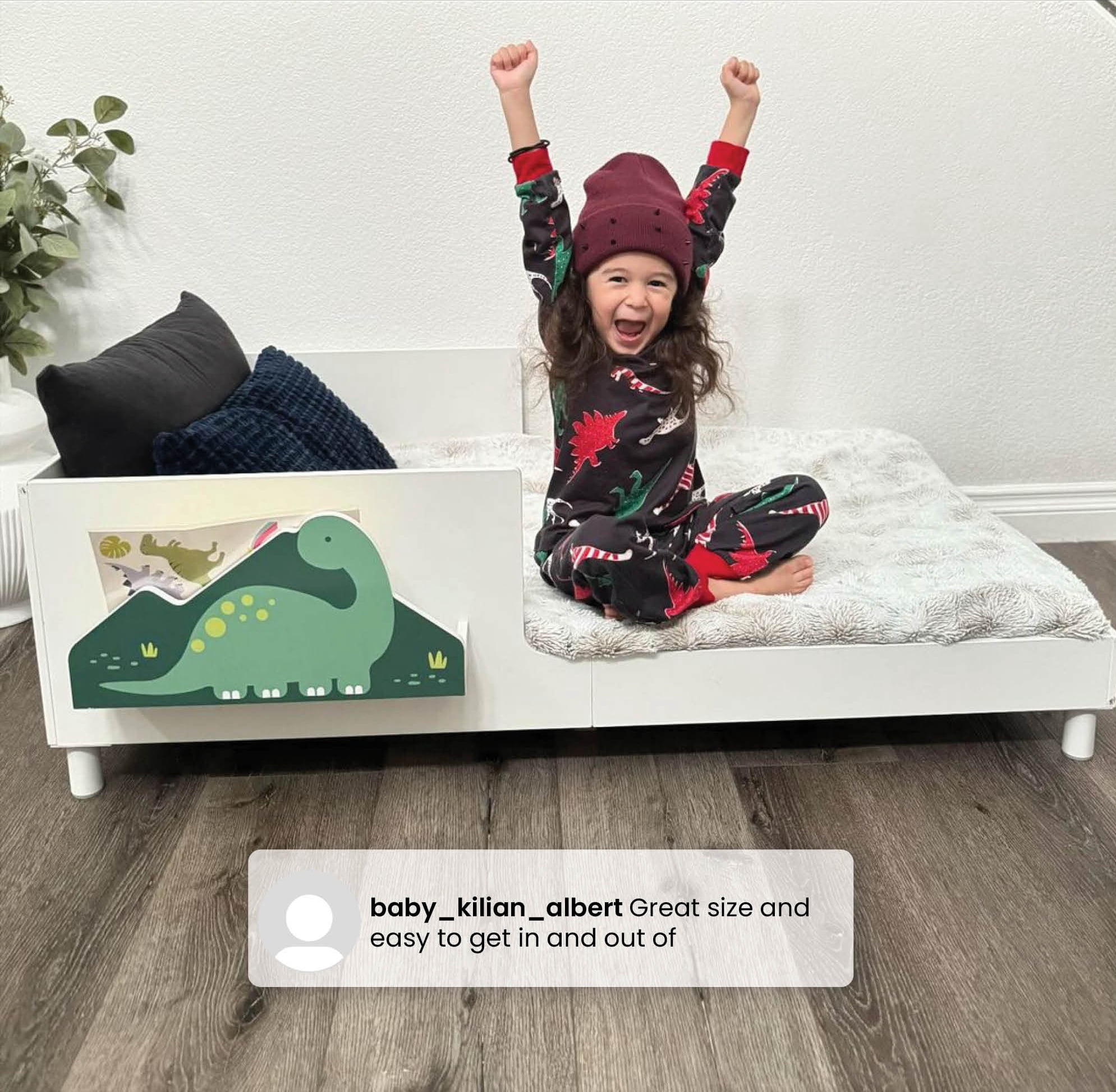 (3 pack) Delta Children Sleep N Store Toddler Bed with Interchangeable Shelf (Choose from Rainbow, Dinosaur or White Shelf), White - Image 7