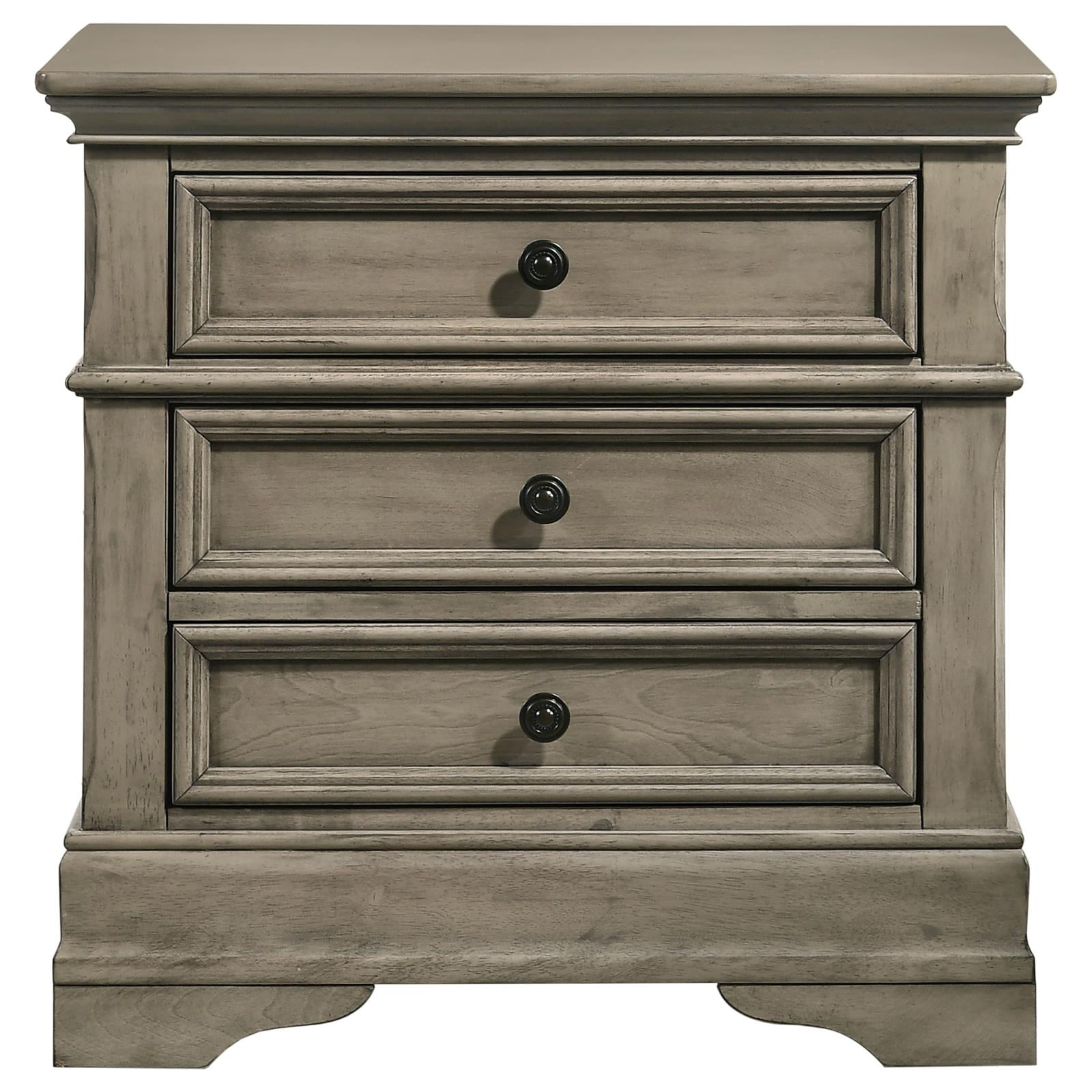 Manchester 3-drawer Nightstand Wheat - Image 10