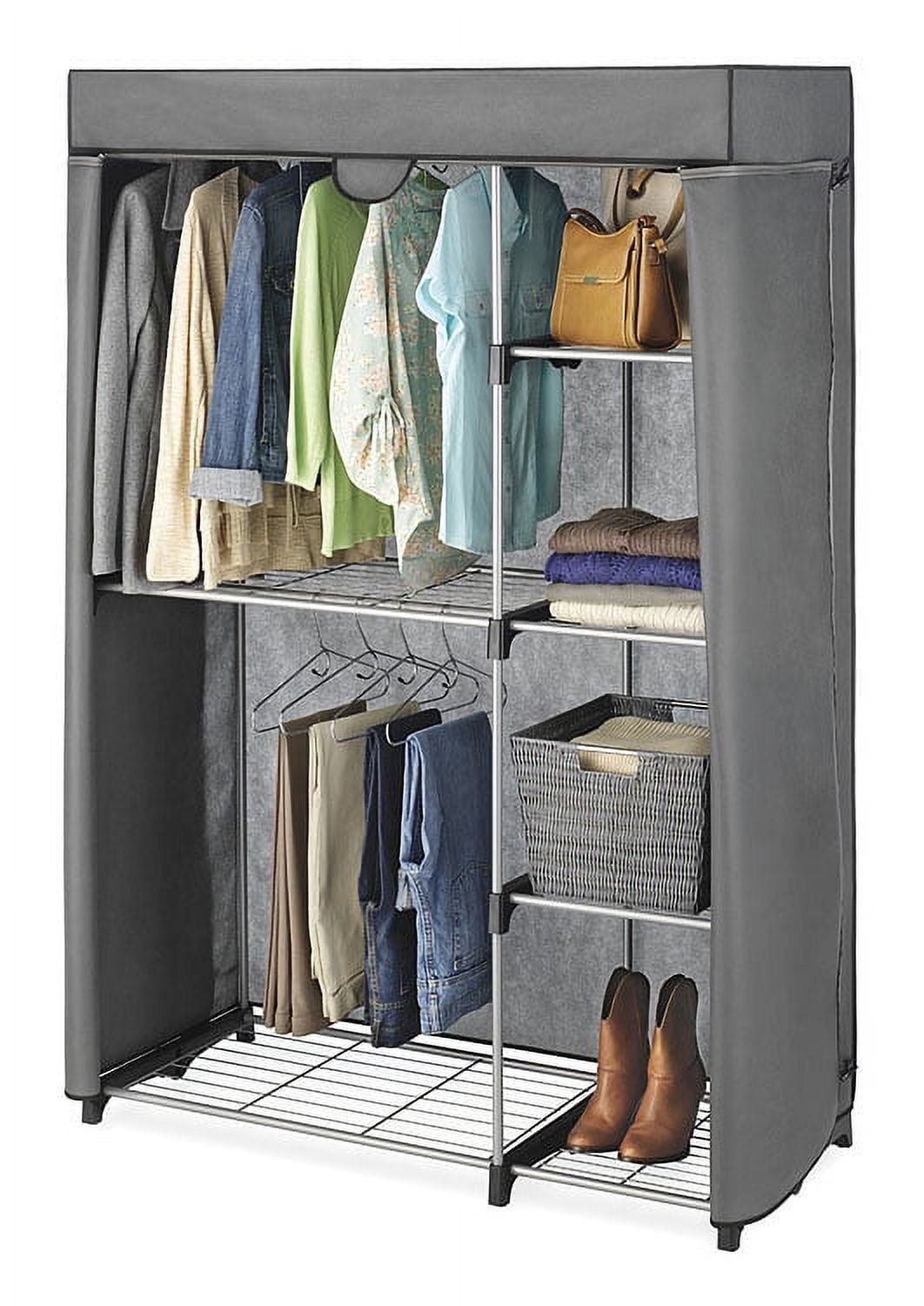 Whitmor Deluxe Utility Closet Organizer - 6 Shelves - Metal - Removable Cover - Adult Use - Image 7