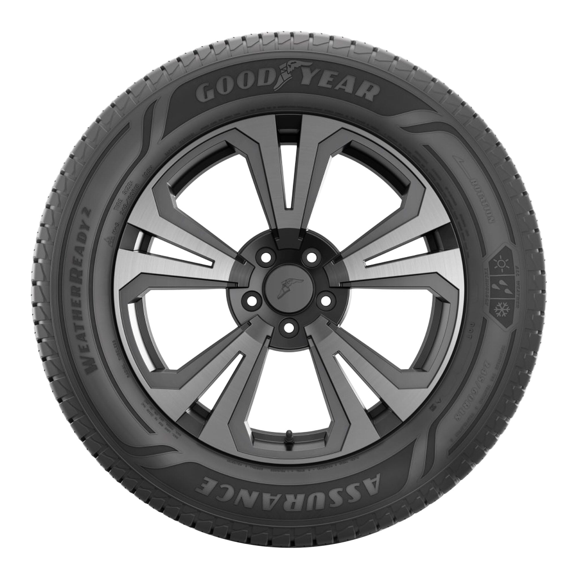 Goodyear Assurance WeatherReady 2 All Weather 235/55R19 105V XL Passenger Tire - Image 2