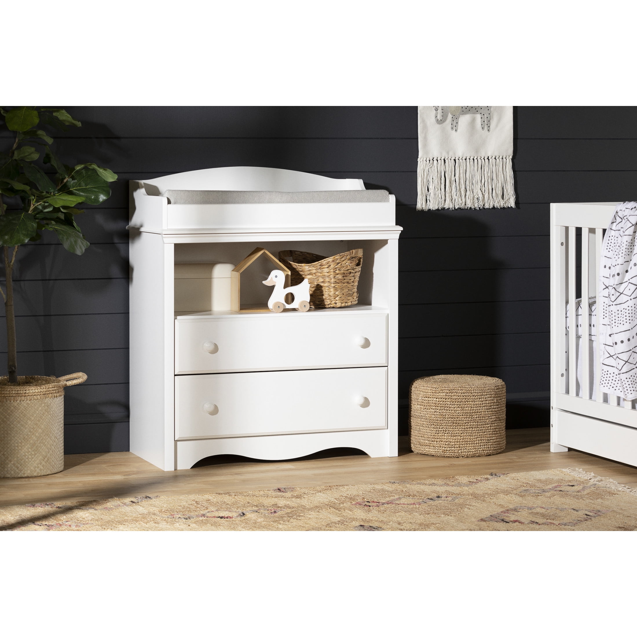 South Shore Angel, Traditional Toddlers Changing table, Narrow White - Image 12