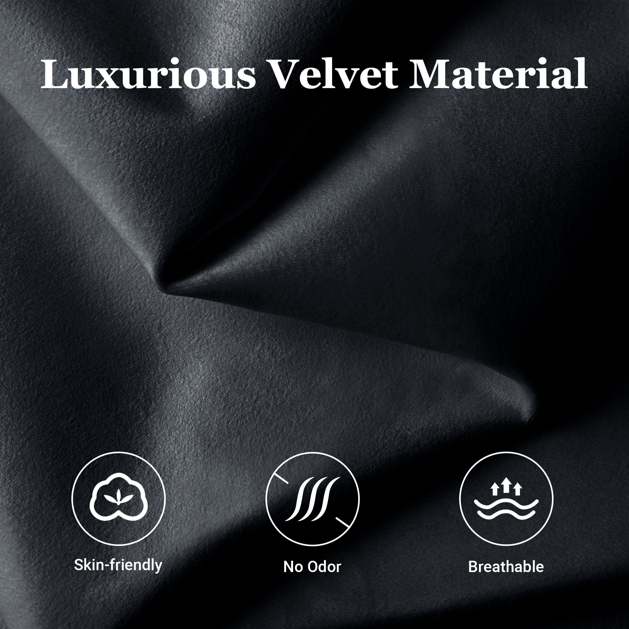 Amolife Queen Size Upholstered Platform Bed Frame with Adjustable Velvet Headboard, Black - Image 9