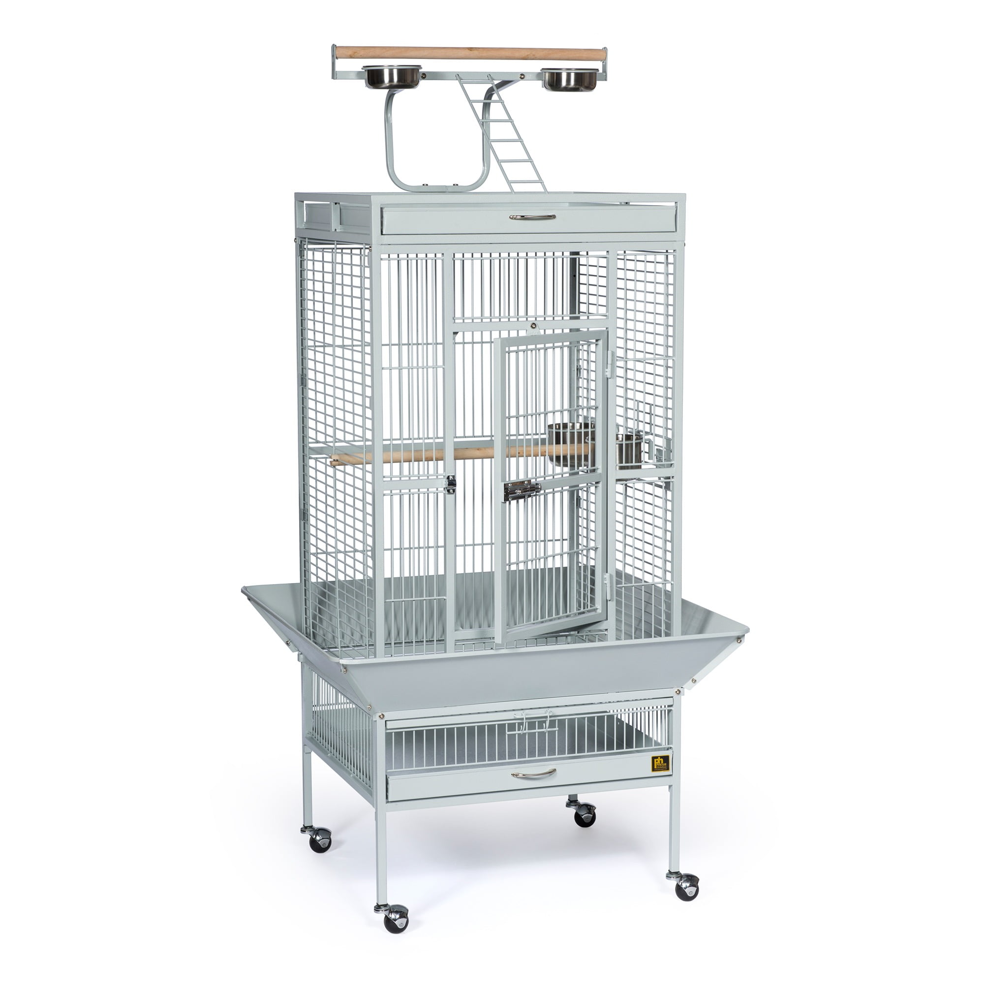 Prevue Pet Products Select Wrought Iron Parrot Bird Cage 24x20x60", Pewter - Image 23