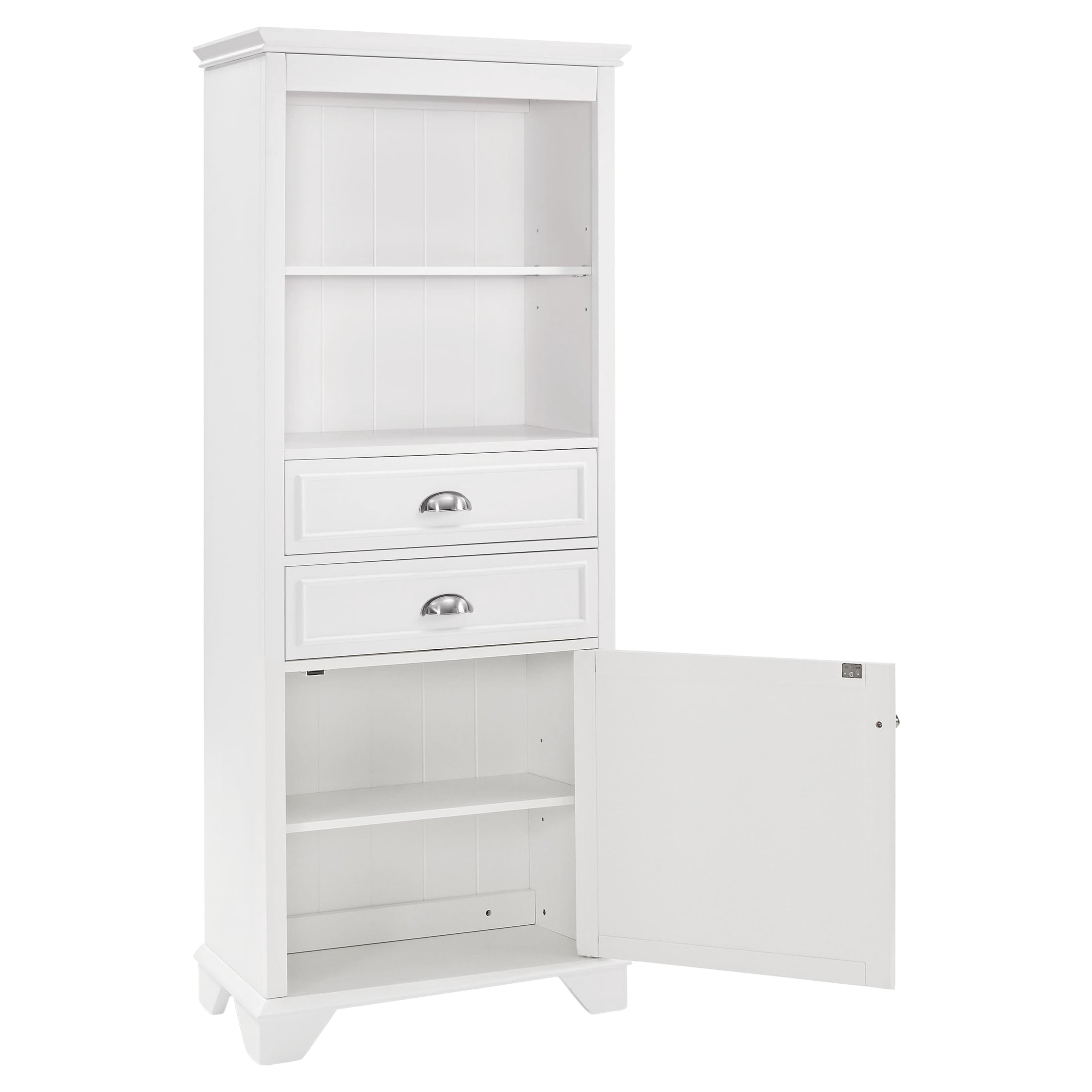 Crosley Brands Lydia Tall Cabinet White - Image 2