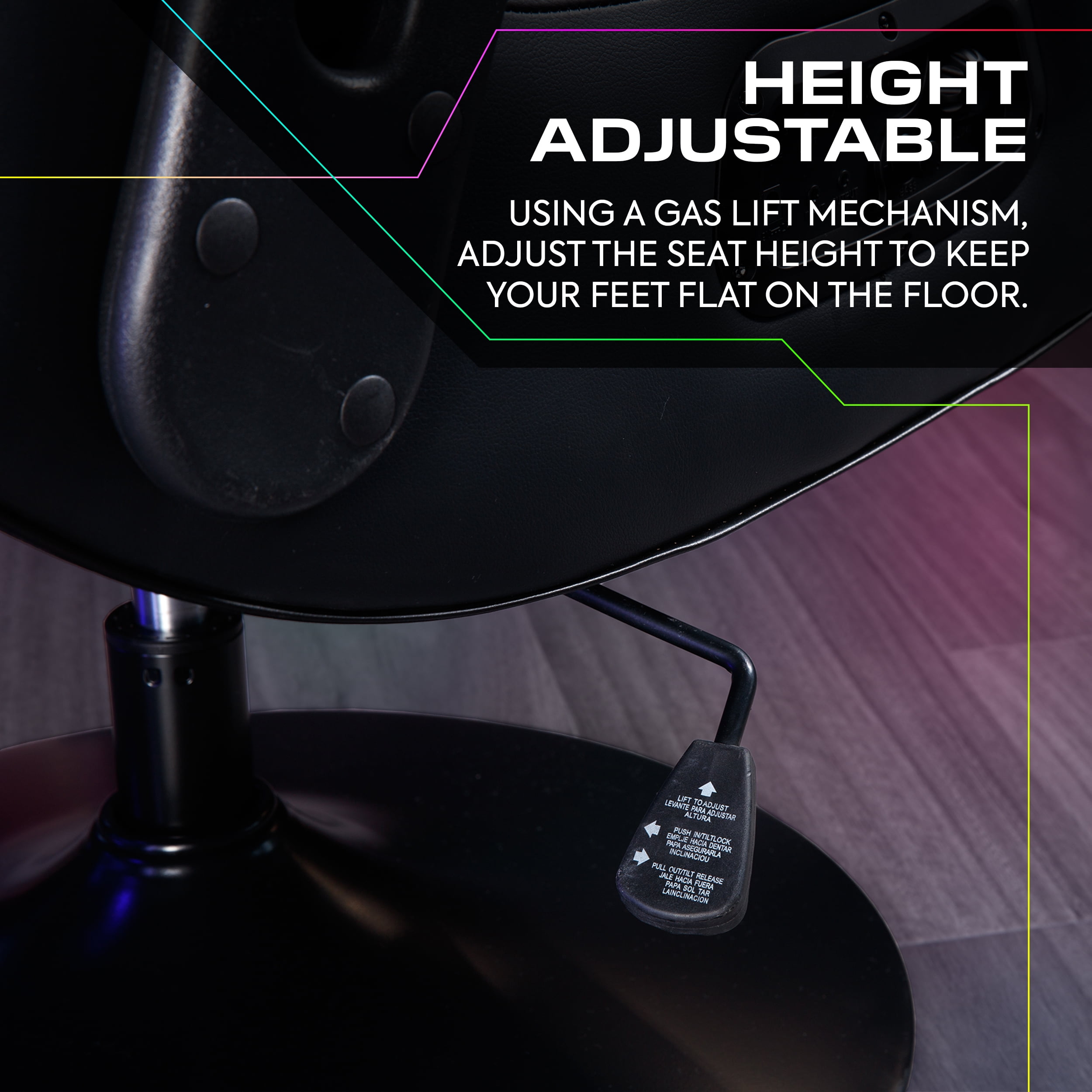 X Rocker Nemesis RGB Pedestal Gaming Chair, Black - Image 15