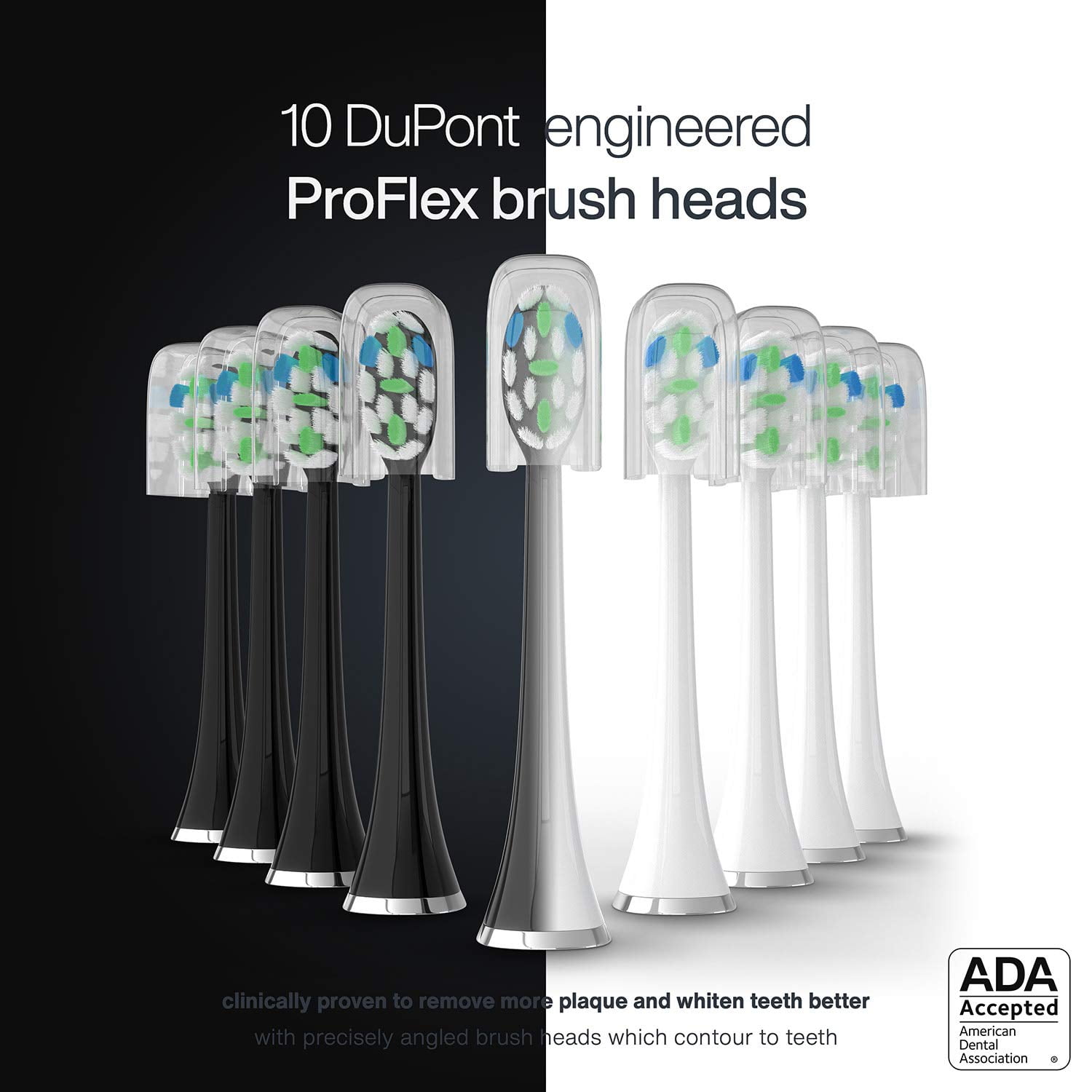 AquaSonic DUO PRO Ultrasonic Electric Toothbrush - ADA Accepted, 4 Modes, UV Sanitizing, Wireless Charging, 10 Brush Heads, 2 Travel Cases - Image 3