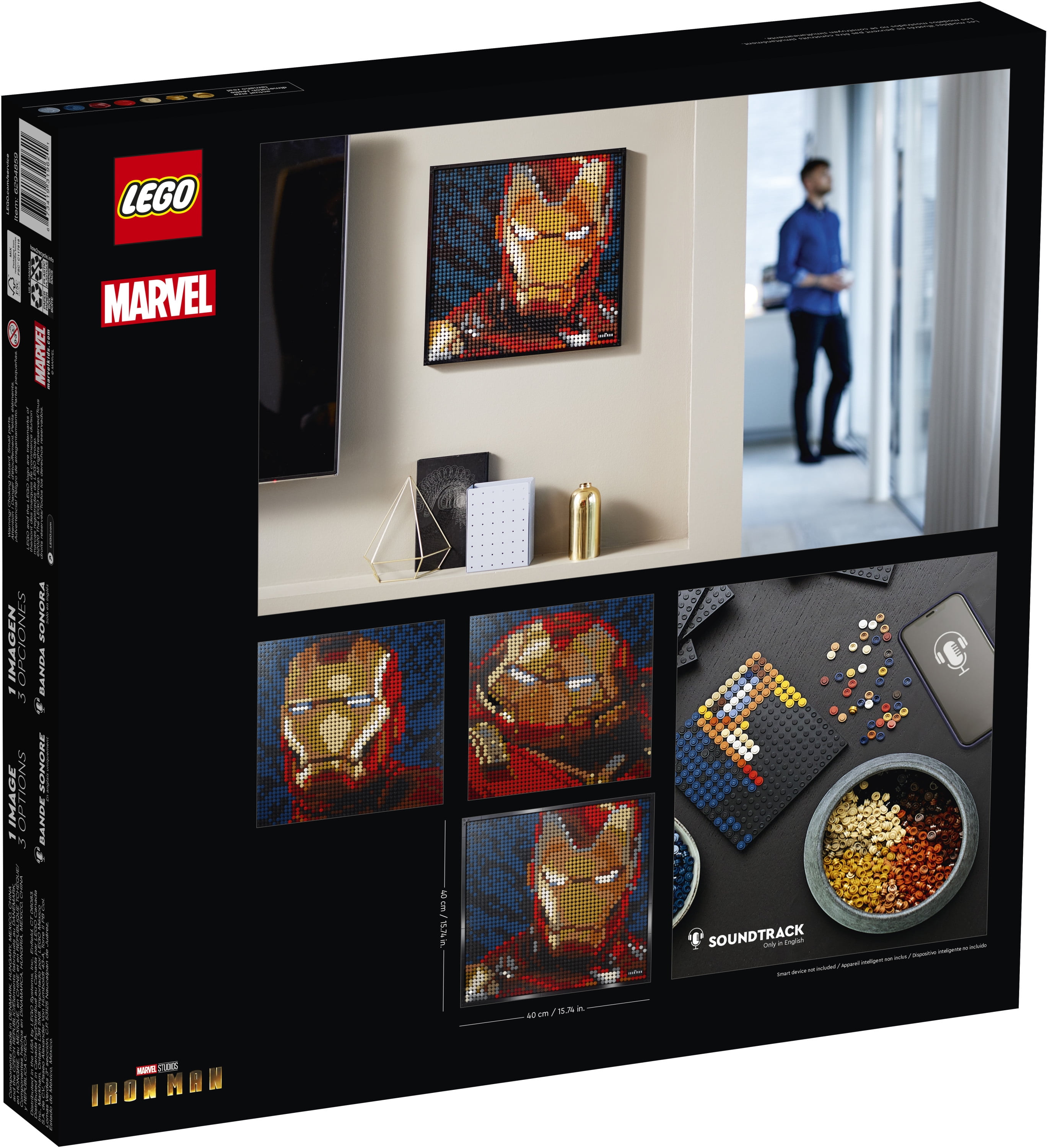 LEGO Art Marvel Studios Iron Man 31199 Building Kit for Adults; A Creative Wall Art Set Featuring Iron Man That Makes an Awesome Gift (3,167 Pieces) - Image 7