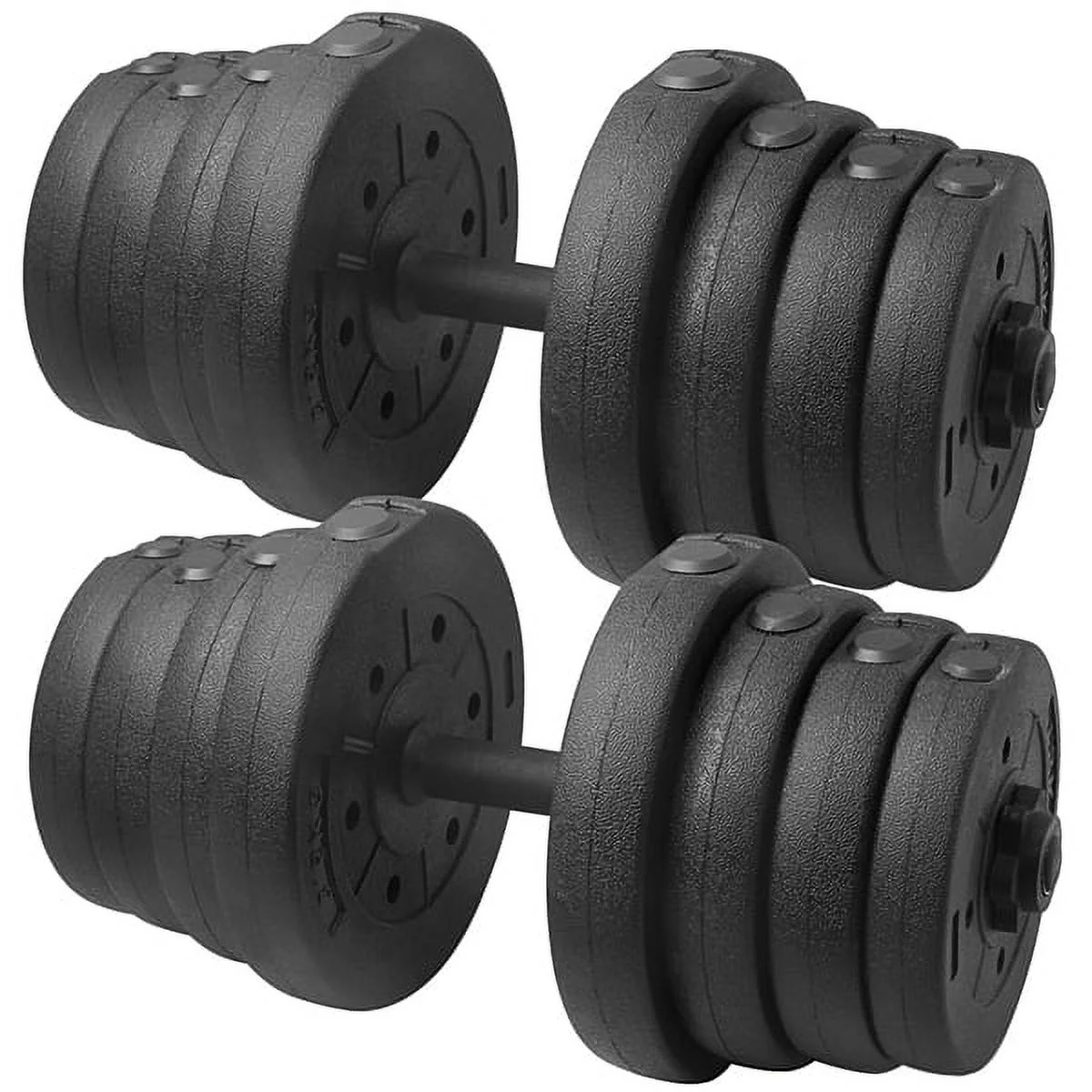 Alden Design 66 lb. Adjustable Dumbbells for Weight Training, Black - Image 6