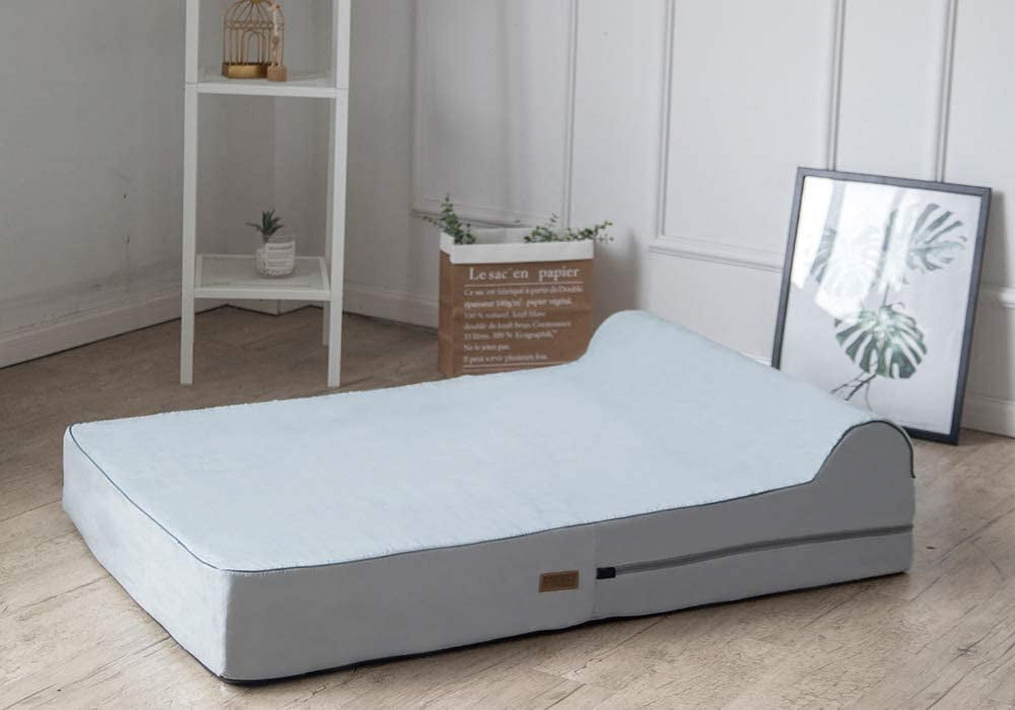 Kopeks Pillow Orthopedic Memory Foam Pet Dog Bed, Large, Grey - Image 6