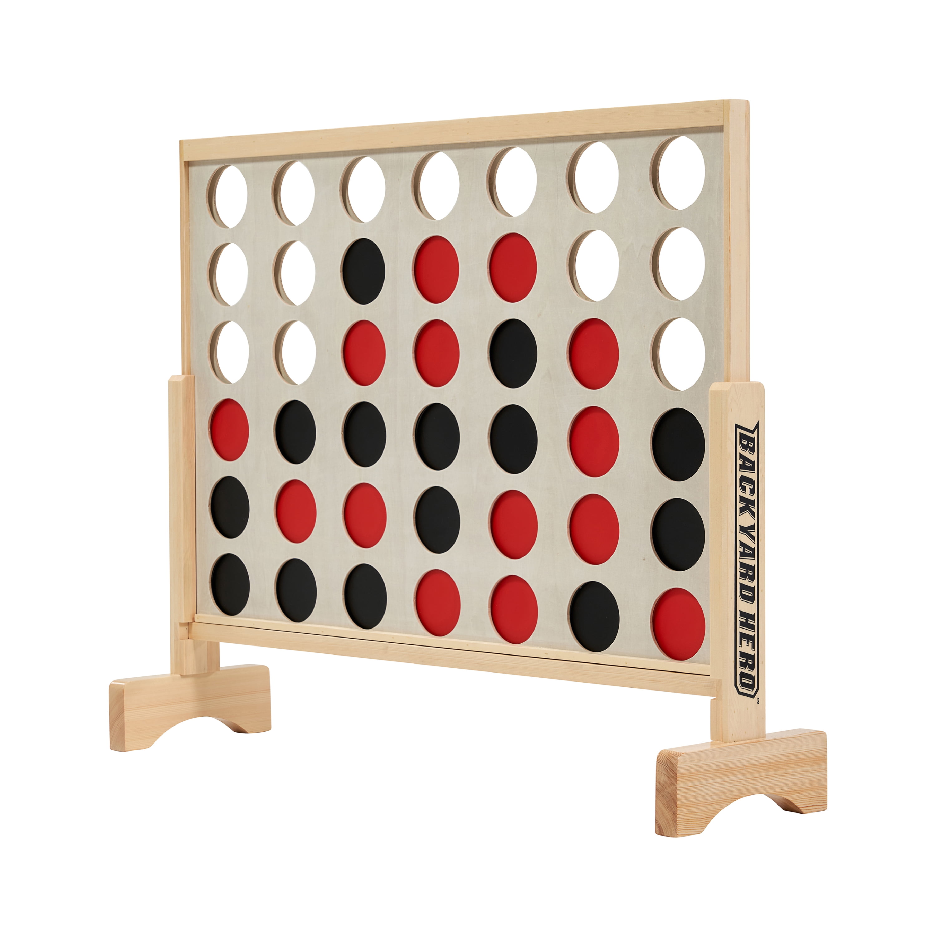 3.5 ft. Oversized 4 in a Row outdoor family game with Disc Storage Bag by Backyard Hero - Image 4