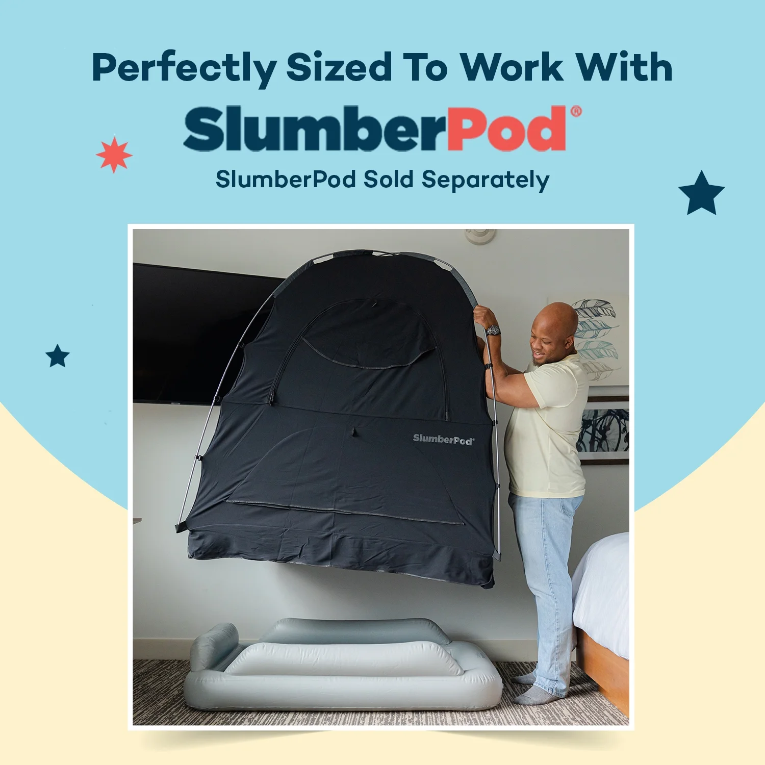 SlumberPod SlumberTot Inflatable Toddler Travel Mattress with Electric Air Pump - Image 6