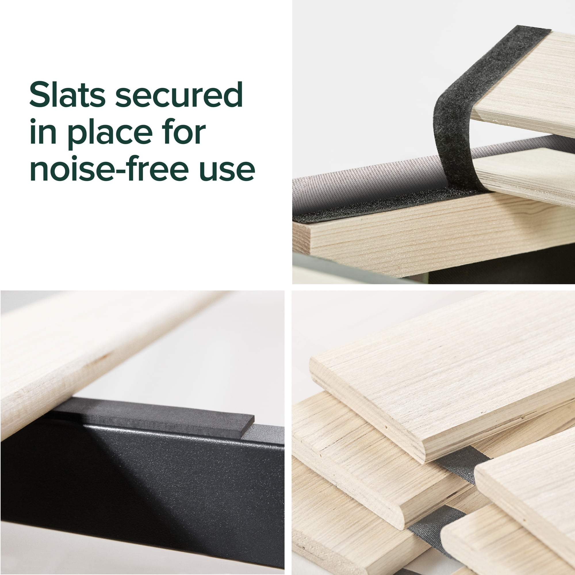 Zinus 40" Dachelle Upholstered Platform Bed Frame Gray Sand, Queen - Image 6