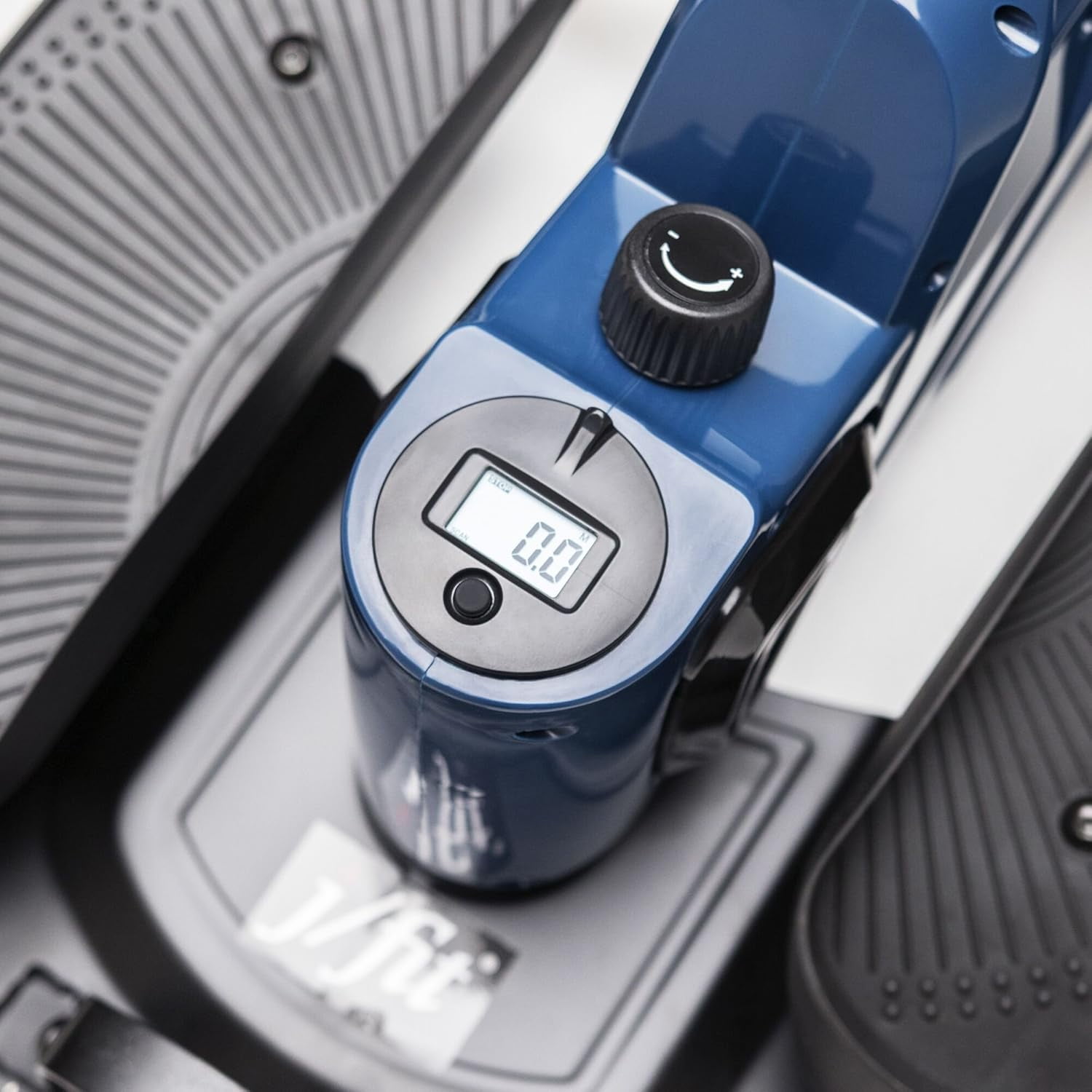 JFIT Under Desk and Stand Up Mini Elliptical/Stepper w/Adjustable Angle, Navy/Black - Image 8