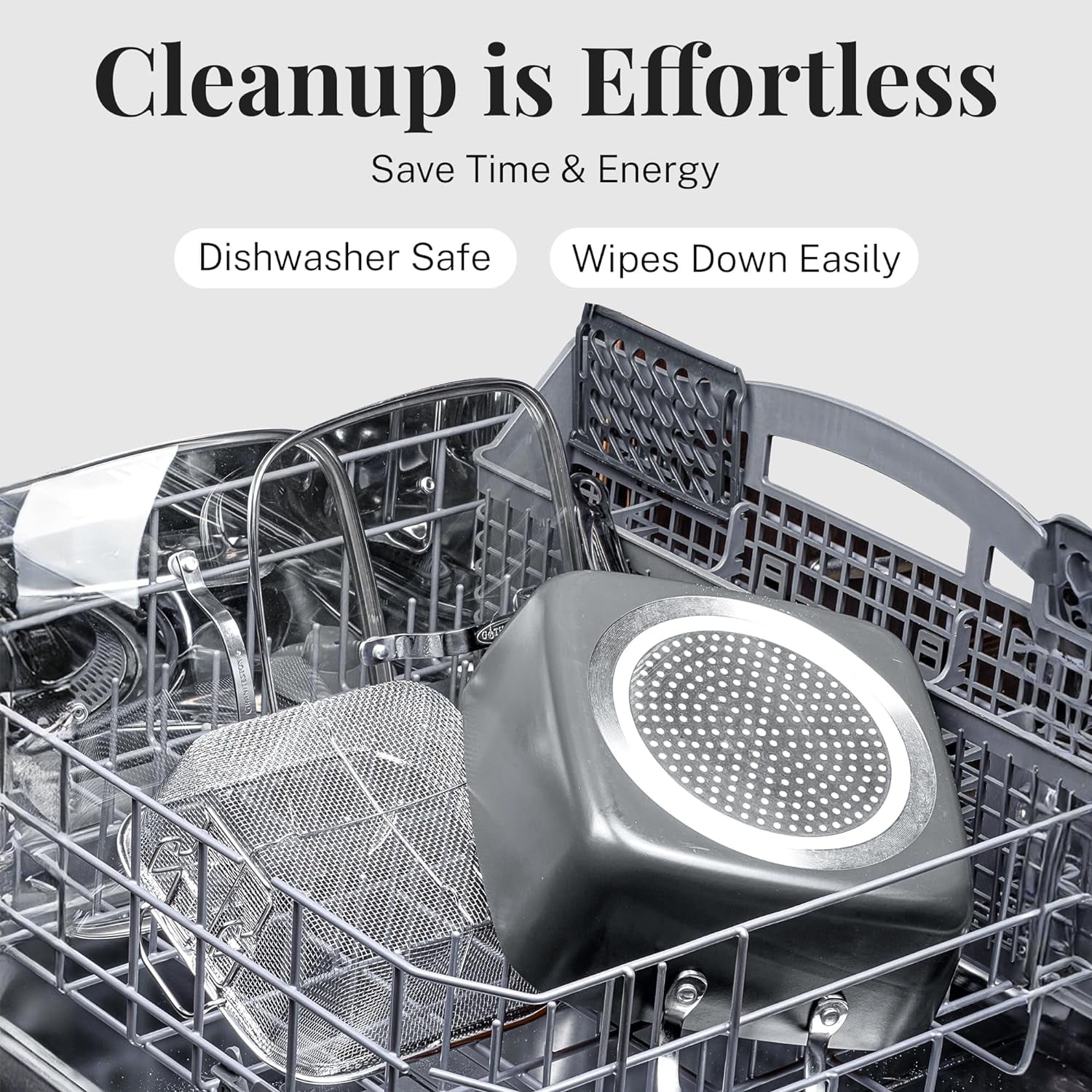 Gotham Steel Pro 8 Pc Nonstick Pots and Pans set Non Stick, Hard Anodized Ceramic Cookware Set Nonstick with Frying Skillet, Saucepan, Oven & Dishwasher Safe, Copper - Image 4