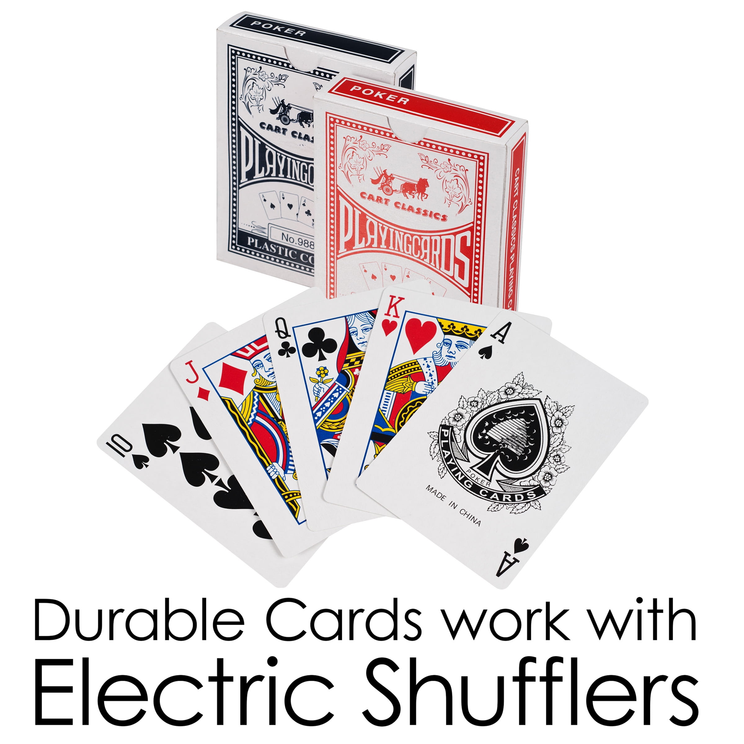 Trademark Poker Set with Cards, Buttons, Carrying Case, and 500 Poker Chips - Image 3