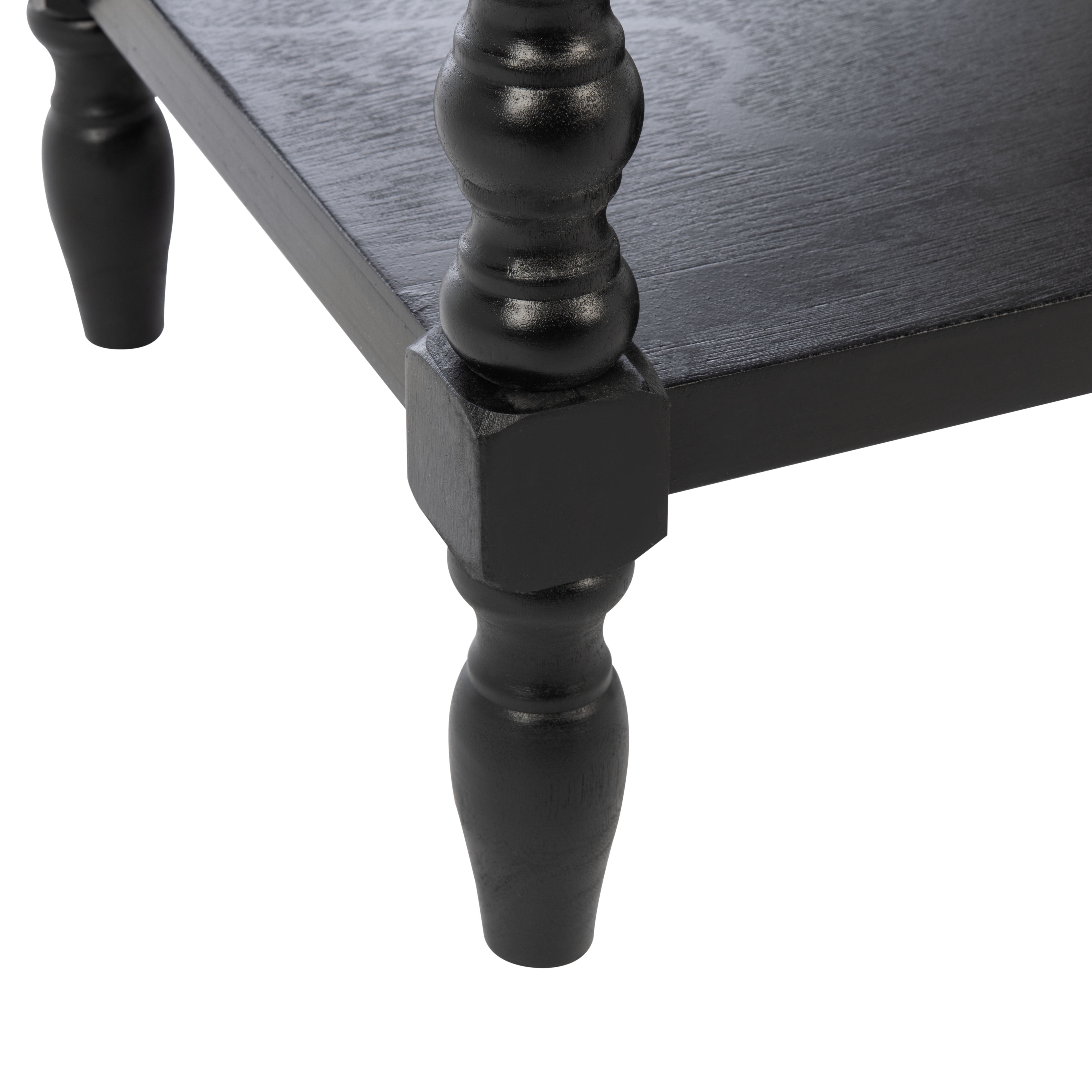 SAFAVIEH Athena Solid 1 Drawer Accent Table, Black - Image 9