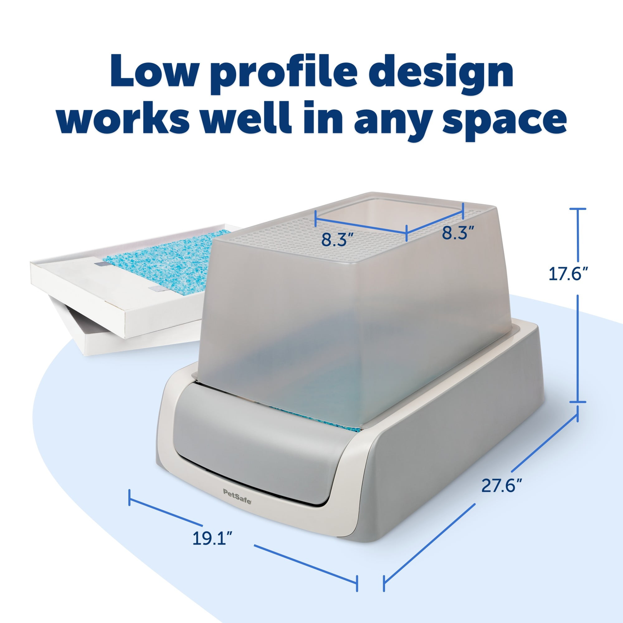 PetSafe ScoopFree Crystal Pro Legacy Top-Entry Self-Cleaning Cat Litter Box, Automatic, Gray - Image 7