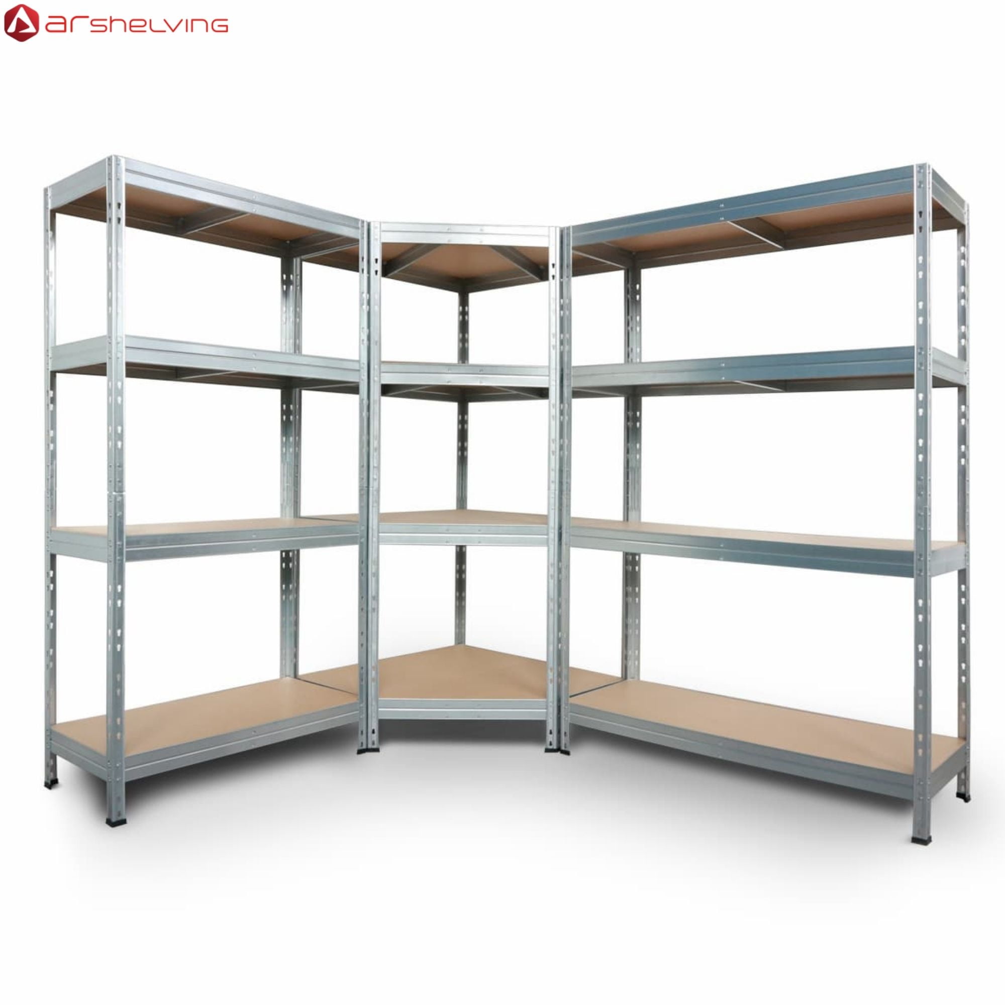 Ar Shelving Customizable Storage Collection 71"x59"x18" 4-Tier Metal Shelf 2000 lb Galvanized Finish - Image 15