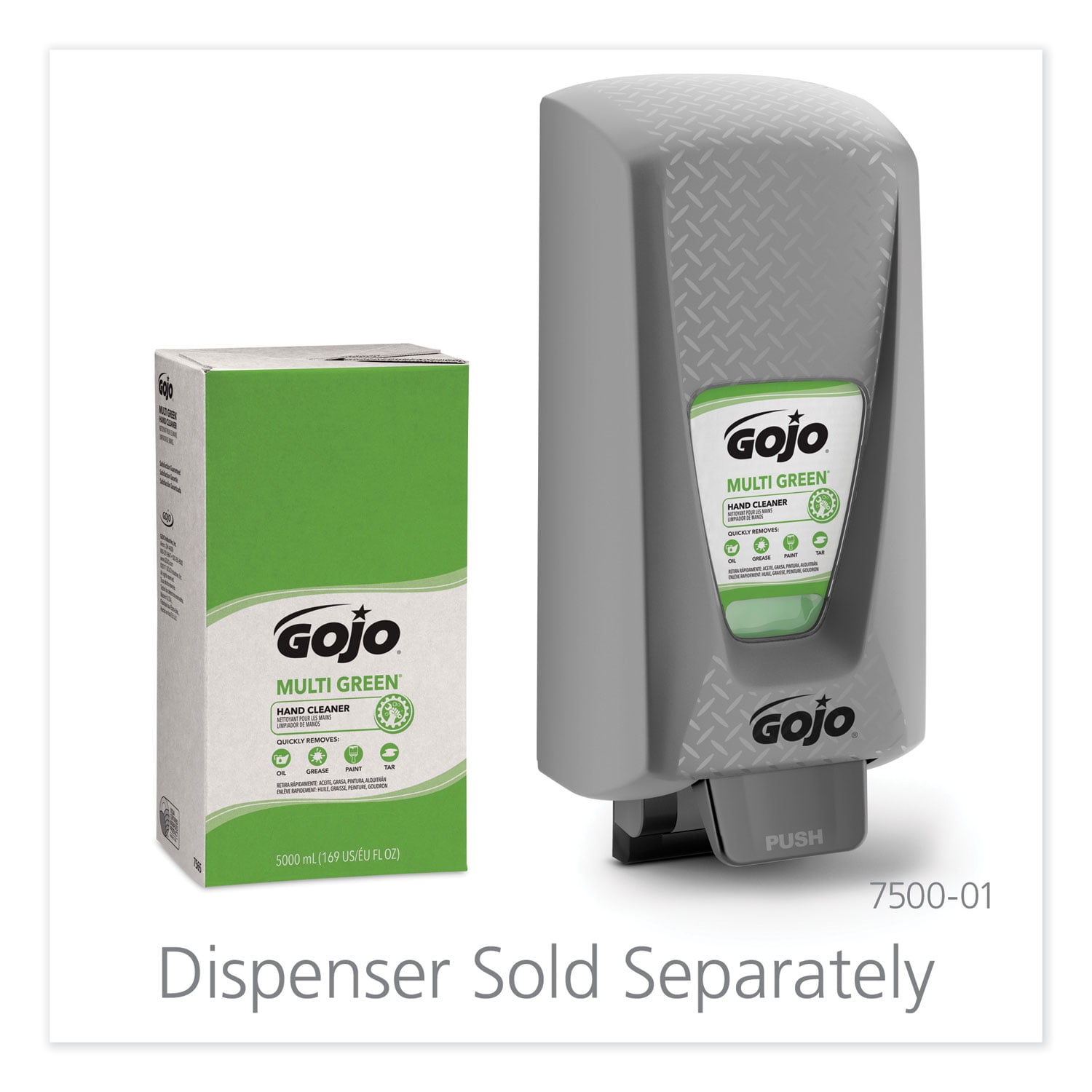 Gojo Pro TDX 5000 Refill Multi Green Hand Cleaner Citrus Scent - 1.3 gal (5 L) - Soil Remover, Dirt Remover - Hand - Green - Non-abrasive - 2 / Carton - Image 3