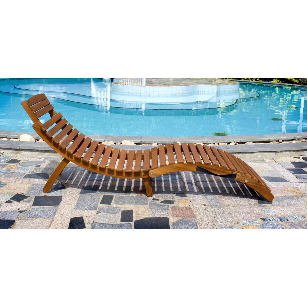 northbeam Curved Folding Chaise Lounger - Image 4