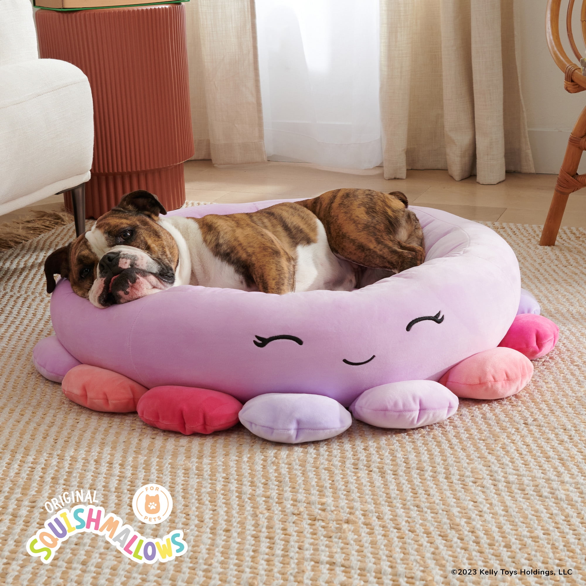 Squishmallows 24-Inch Octopus Pet Bed - Medium Ultrasoft Official Squishmallows Plush Pet Bed - Image 5