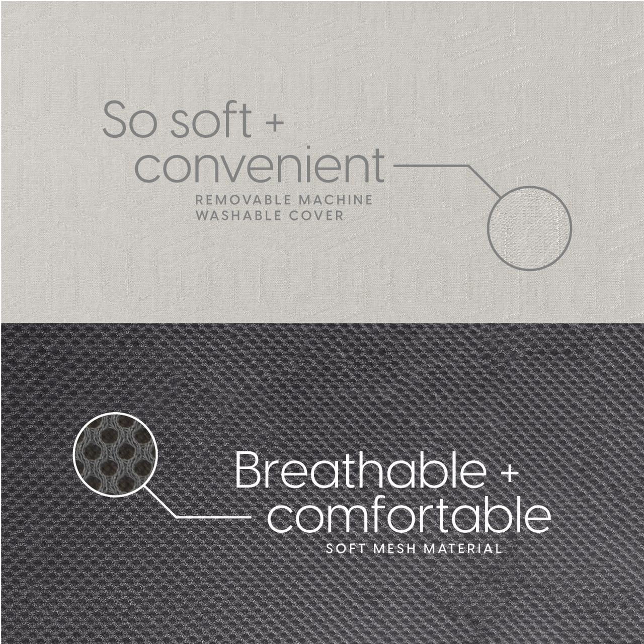 Milliard 4" Single Tri Folding Foam Mattress with Washable Cover, (75" x 25" x 4") - Image 5