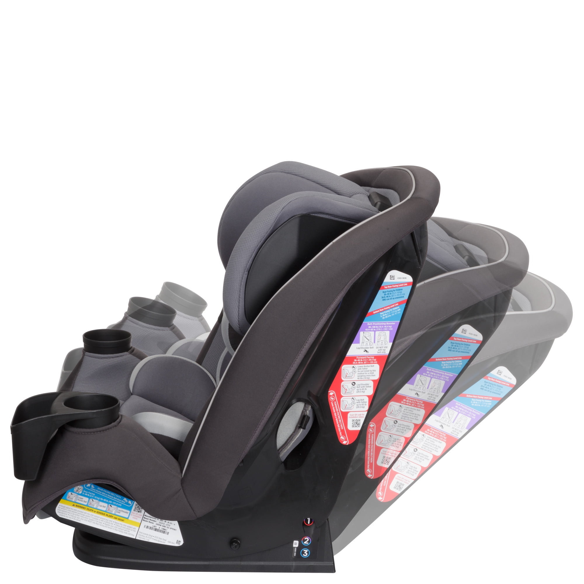 Safety 1st Grow and Go Sprint All-in-One Convertible Car Seat, Nightshift, Infant & Toddler, Unisex - Image 5